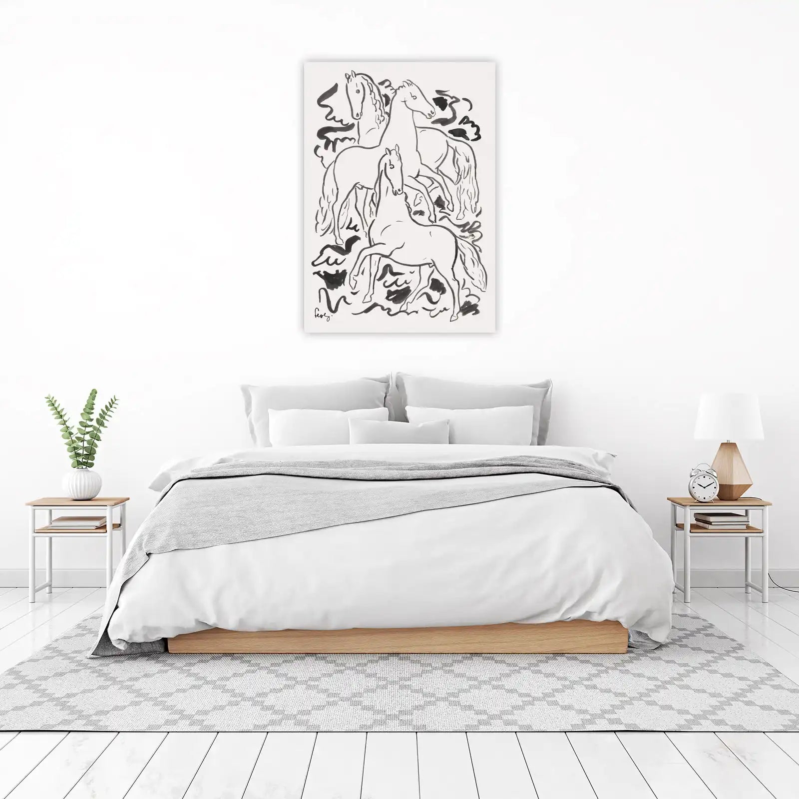 Elegant Horses Art Print