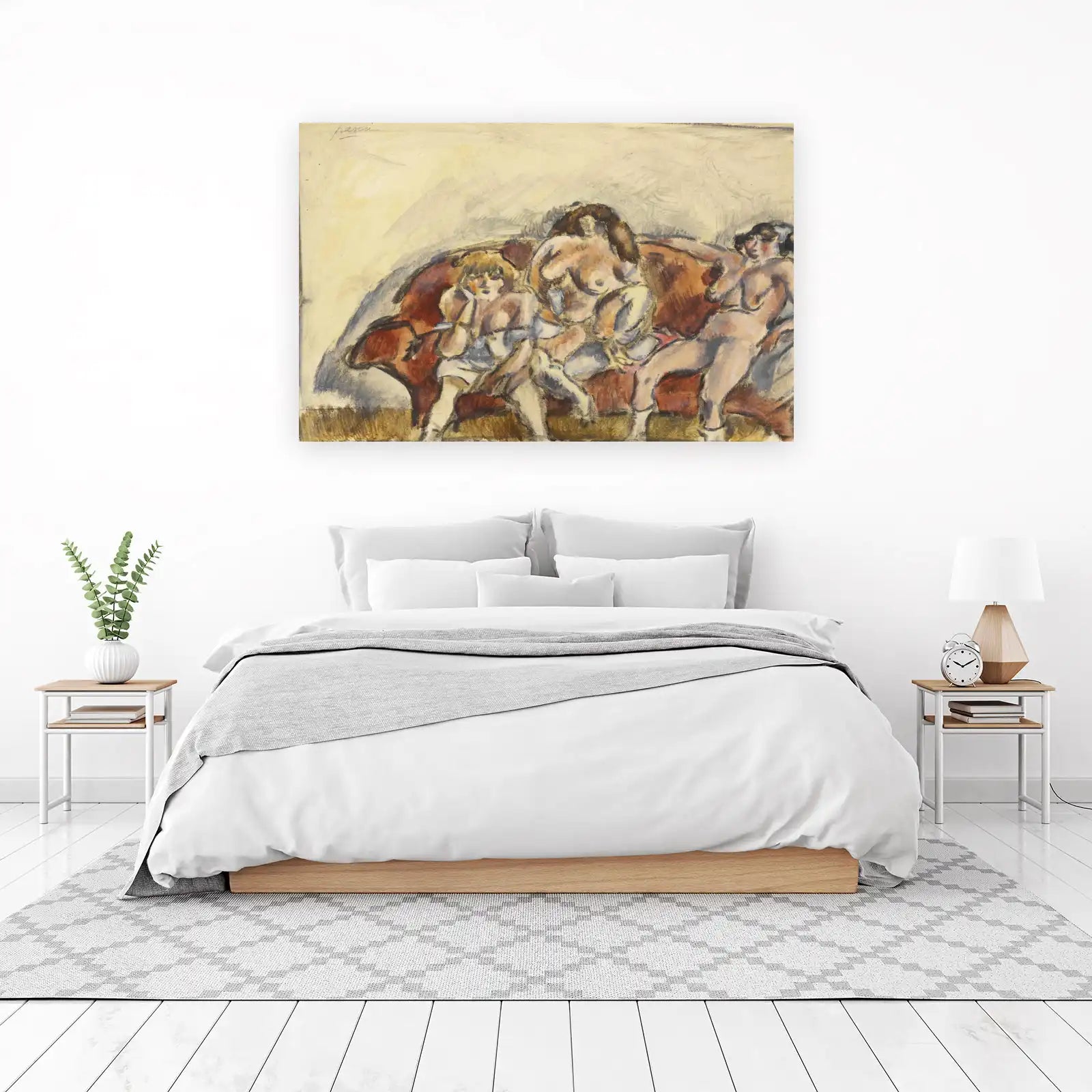 Figurative Nudes on Sofa Wall Art
