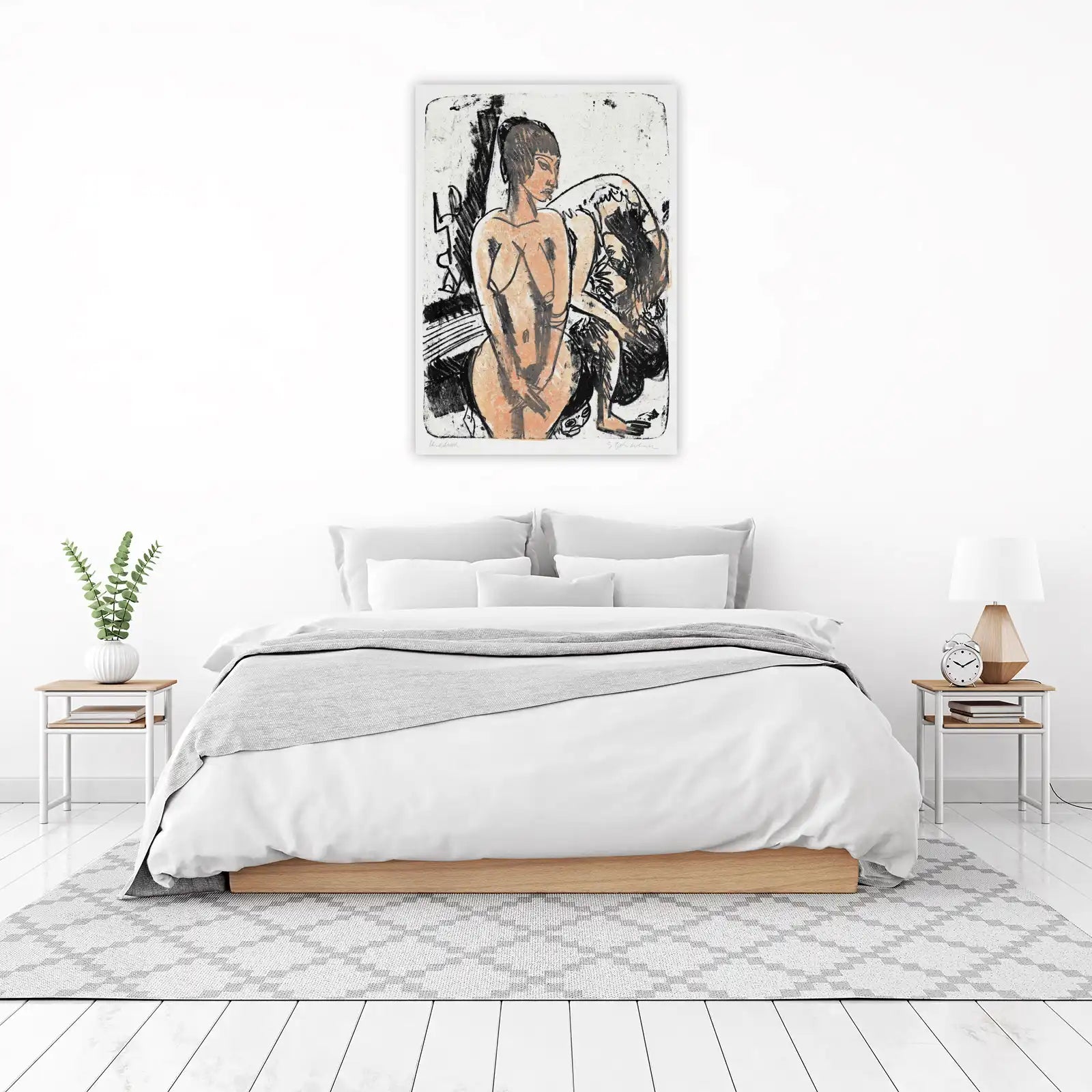 Expressive Nude Figures Art Wall Art