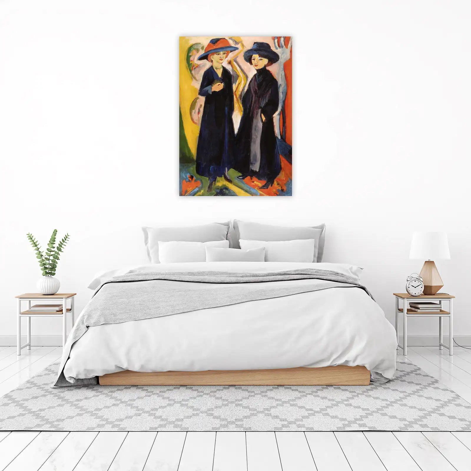 Embrace Modern Style with German Expressionist Two Women Wall Art