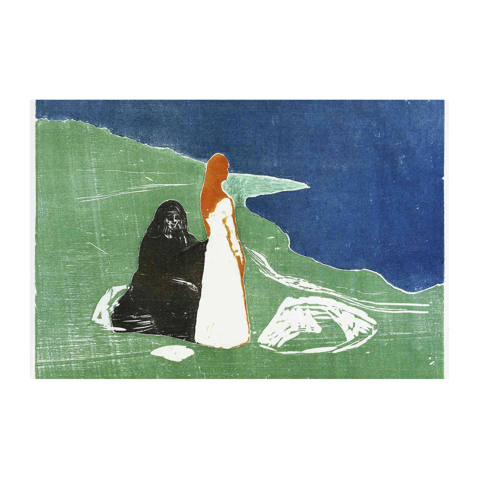 Melancholy Embrace Coastal Wall Art