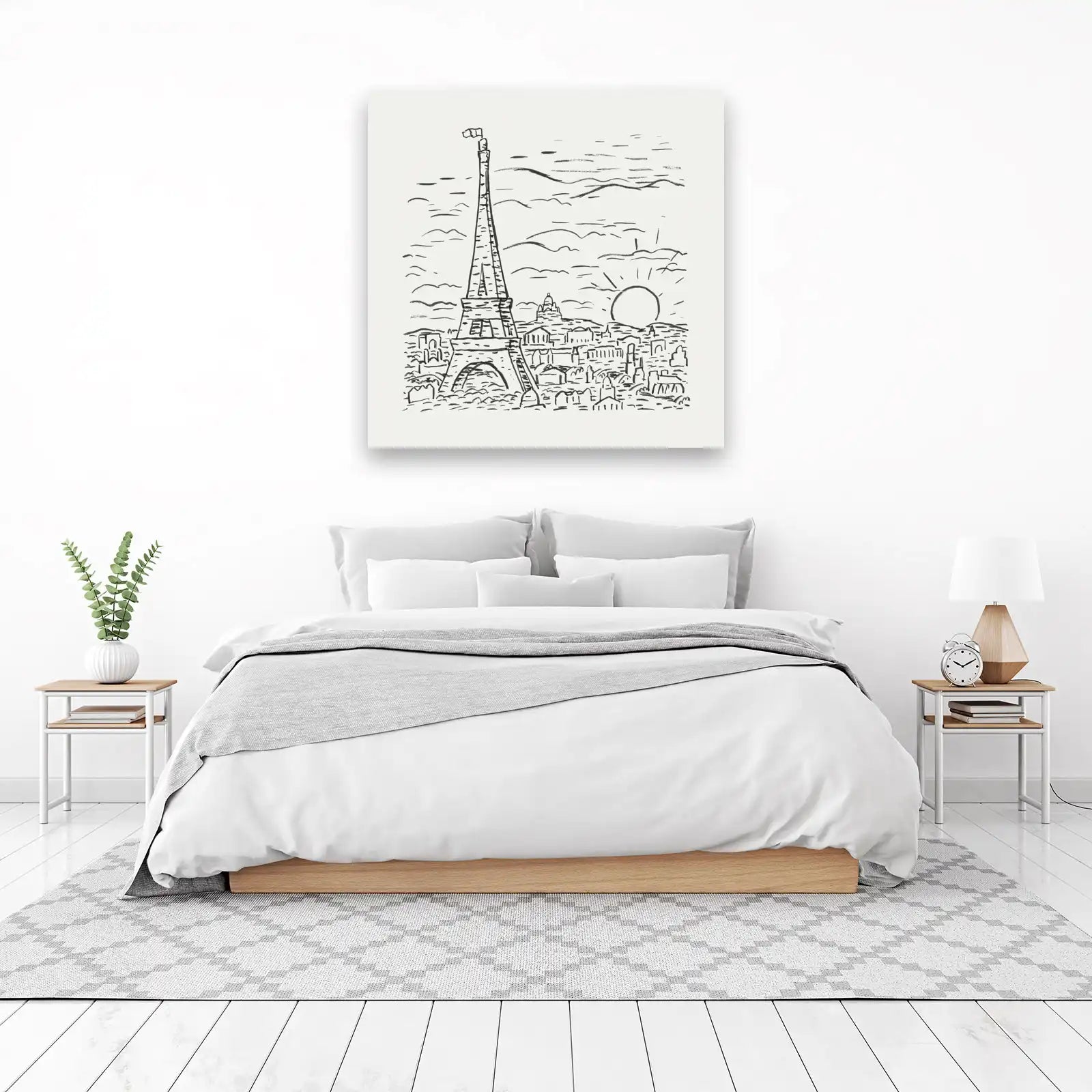 Eiffel Tower Parisian Skyline Wall Art