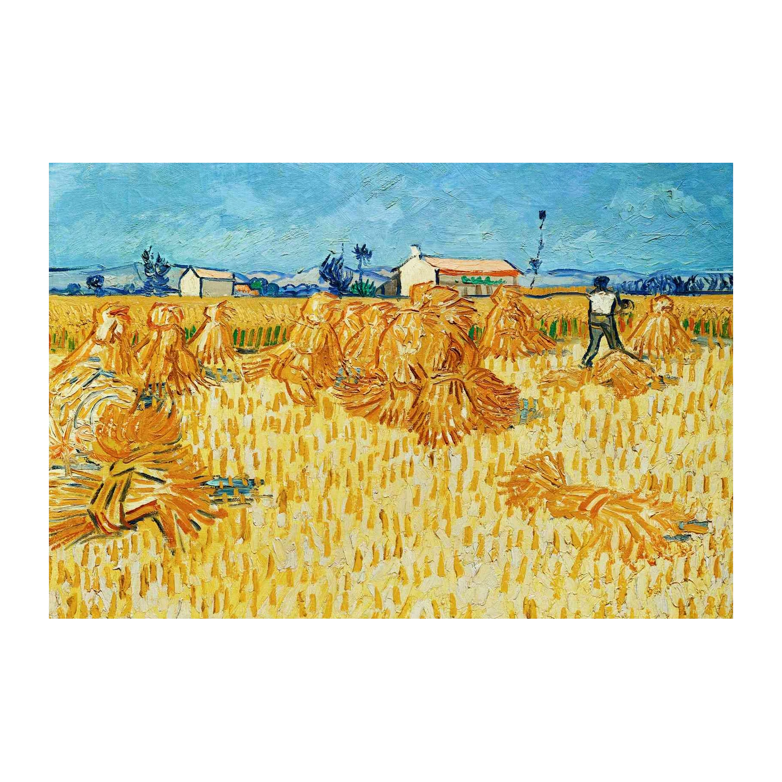 Van Gogh Haystacks Field Wall Art