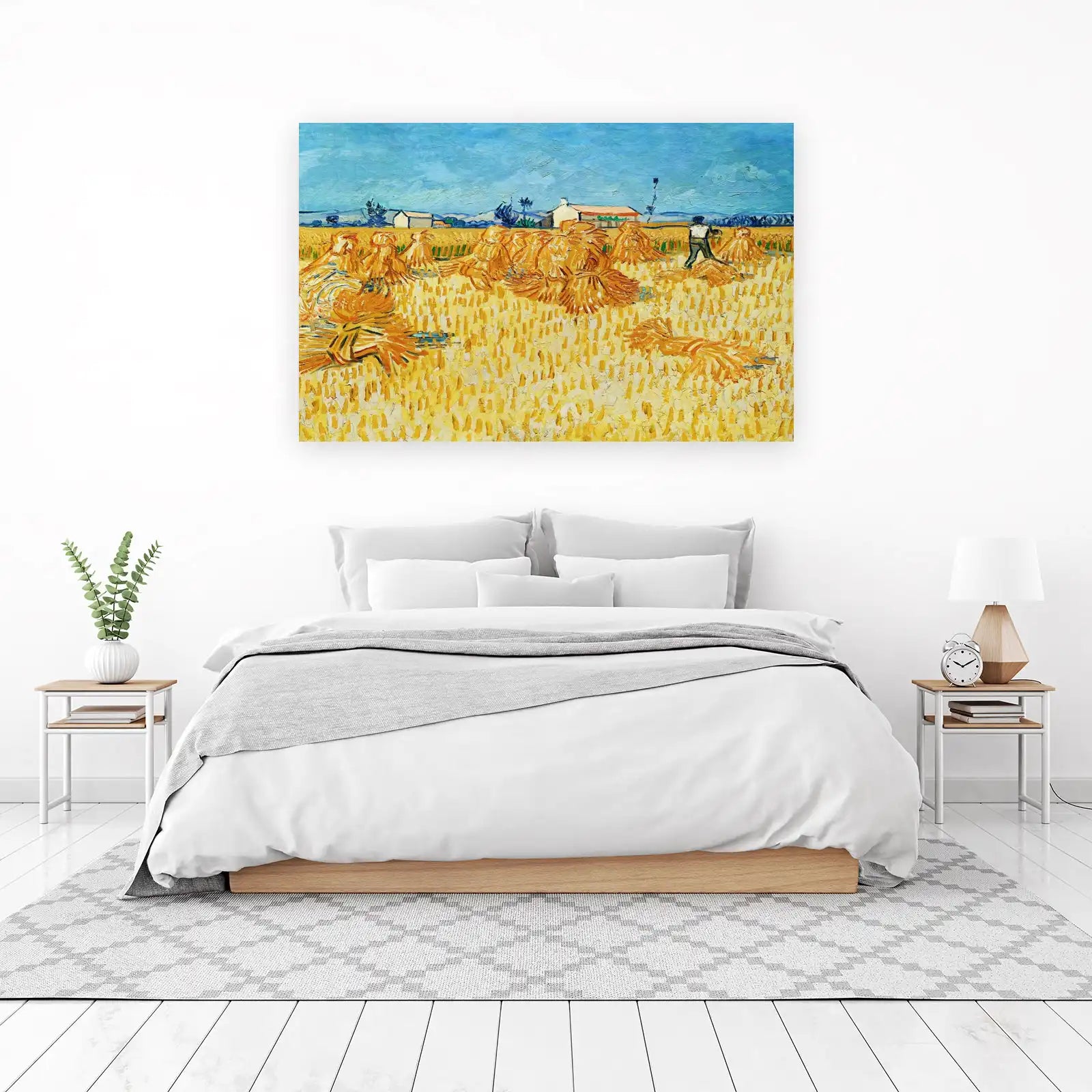 Van Gogh Haystacks Field Wall Art
