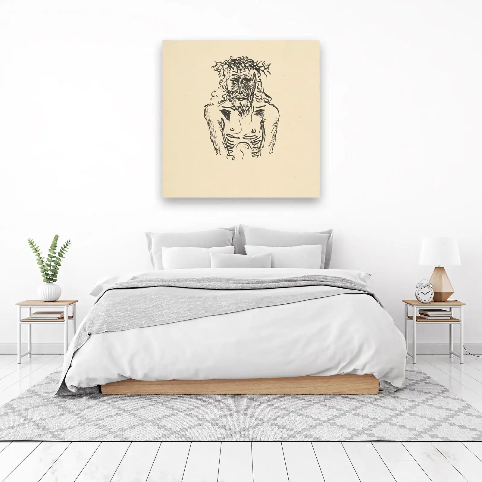 Evocative Jesus Crown of Thorns Wall Art