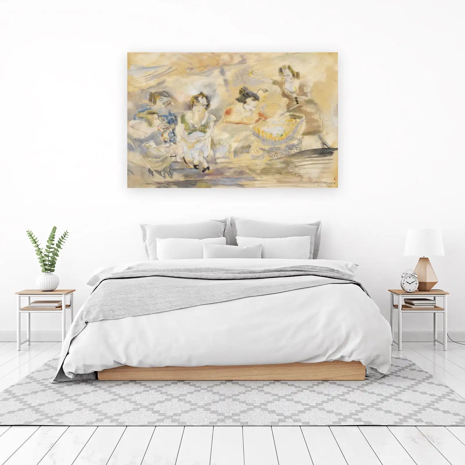 Vintage Motherhood Scene Wall Art