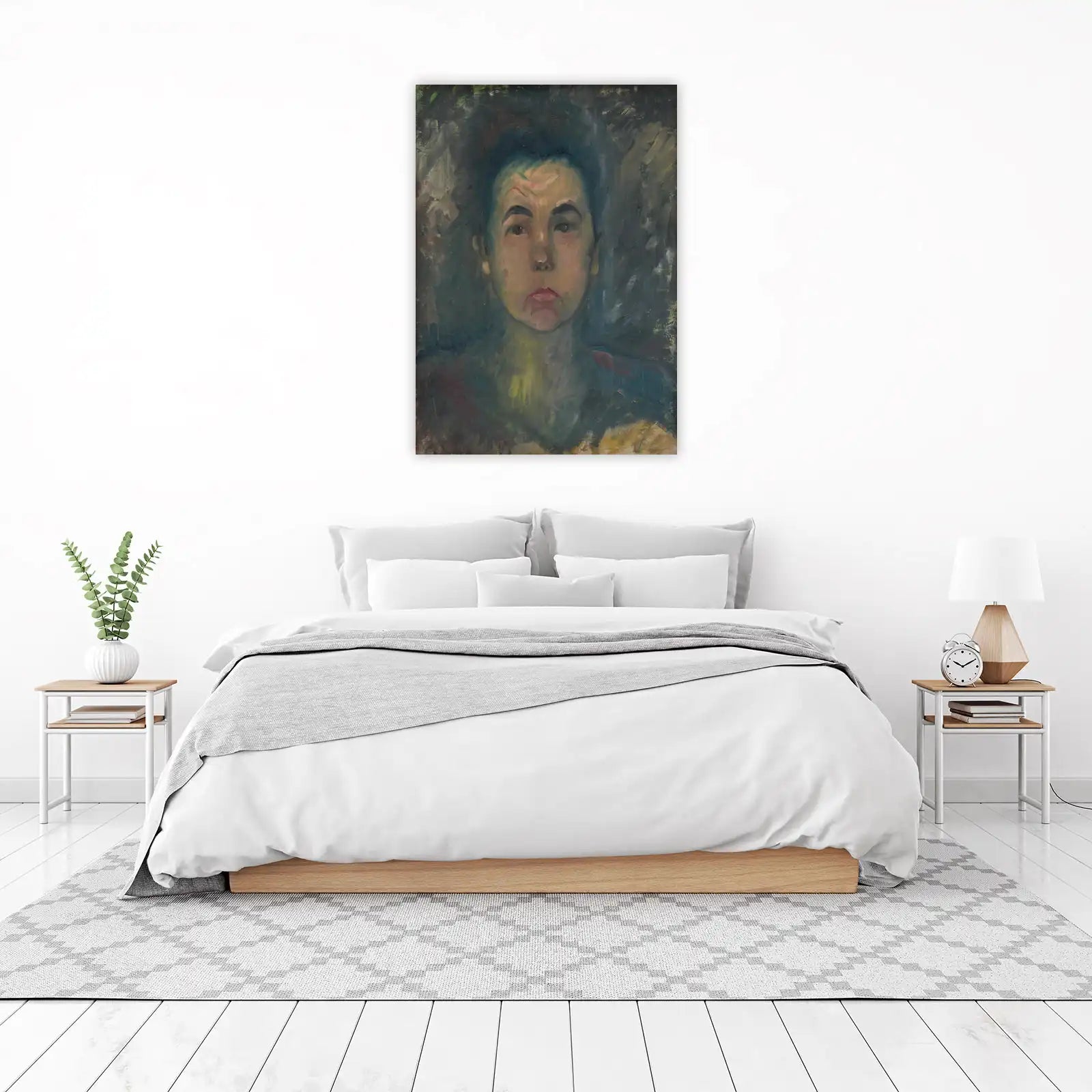 Moody Portrait Expressionist Wall Art