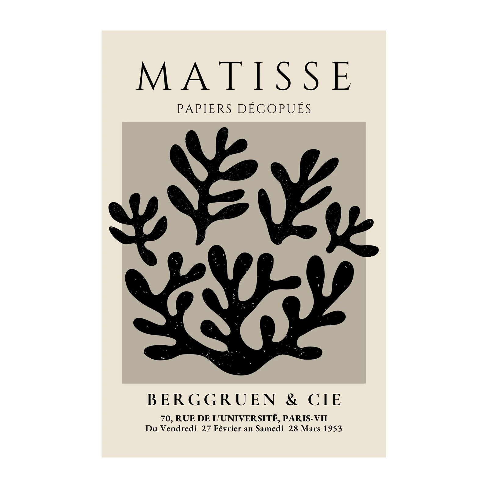 Matisse Cut-Out Coral Wall Art