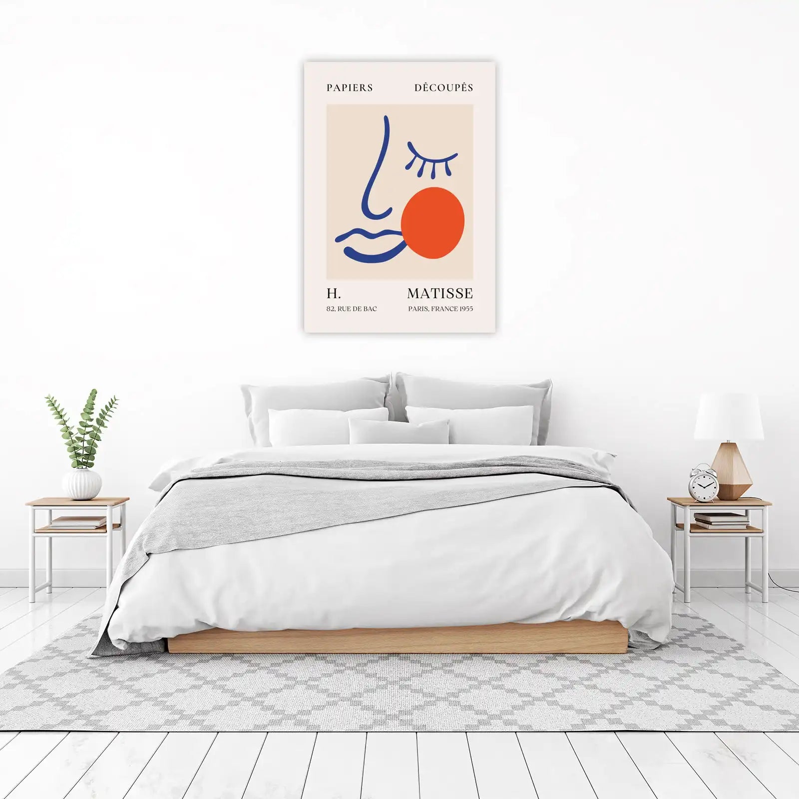 Abstract Face Matisse Inspired Wall Art