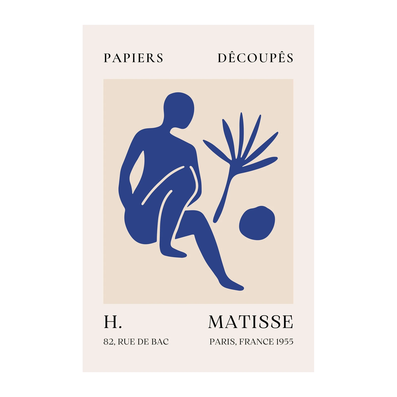 Matisse Inspired Blue Figure Wall Art