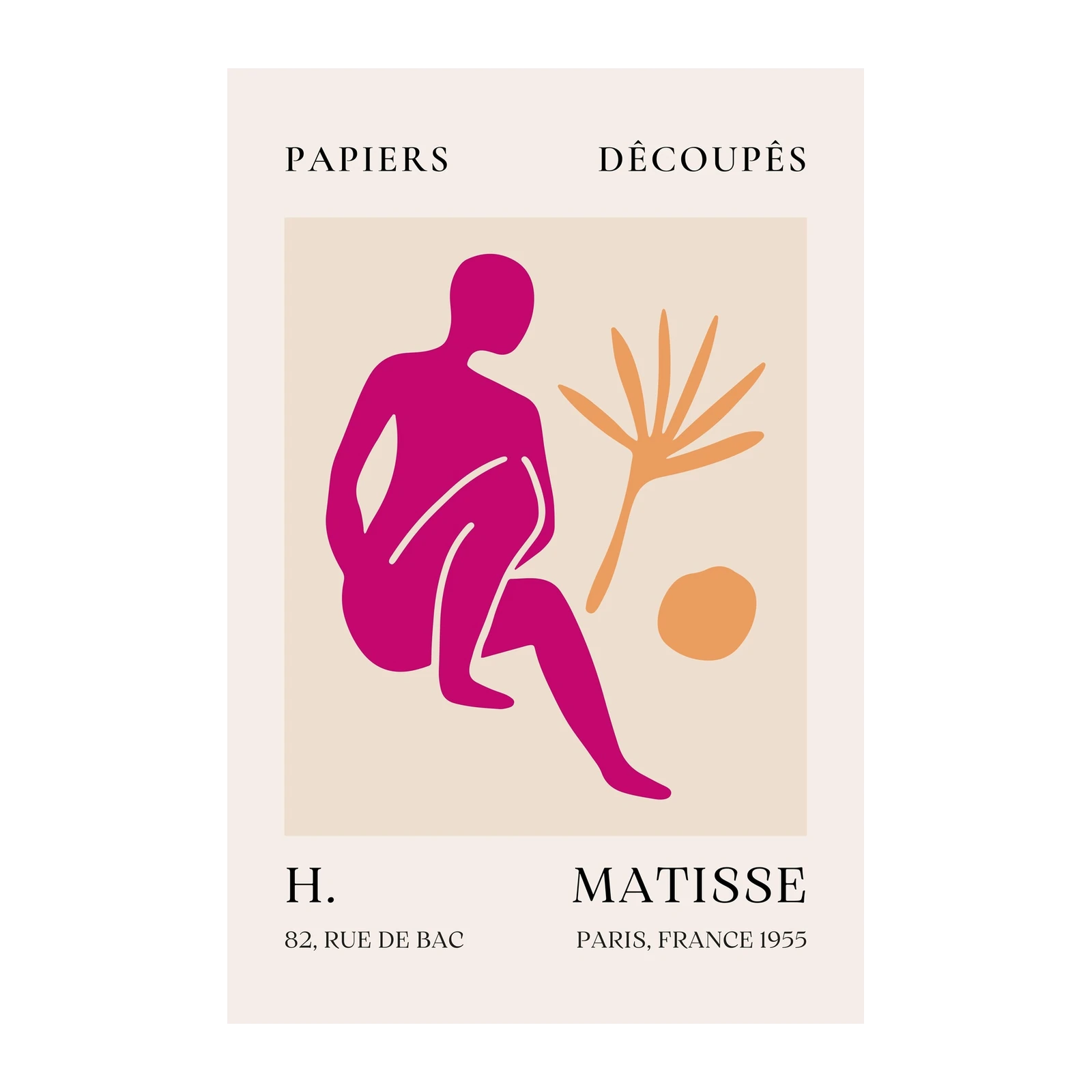 Matisse Inspired Figure & Botanicals Wall Art