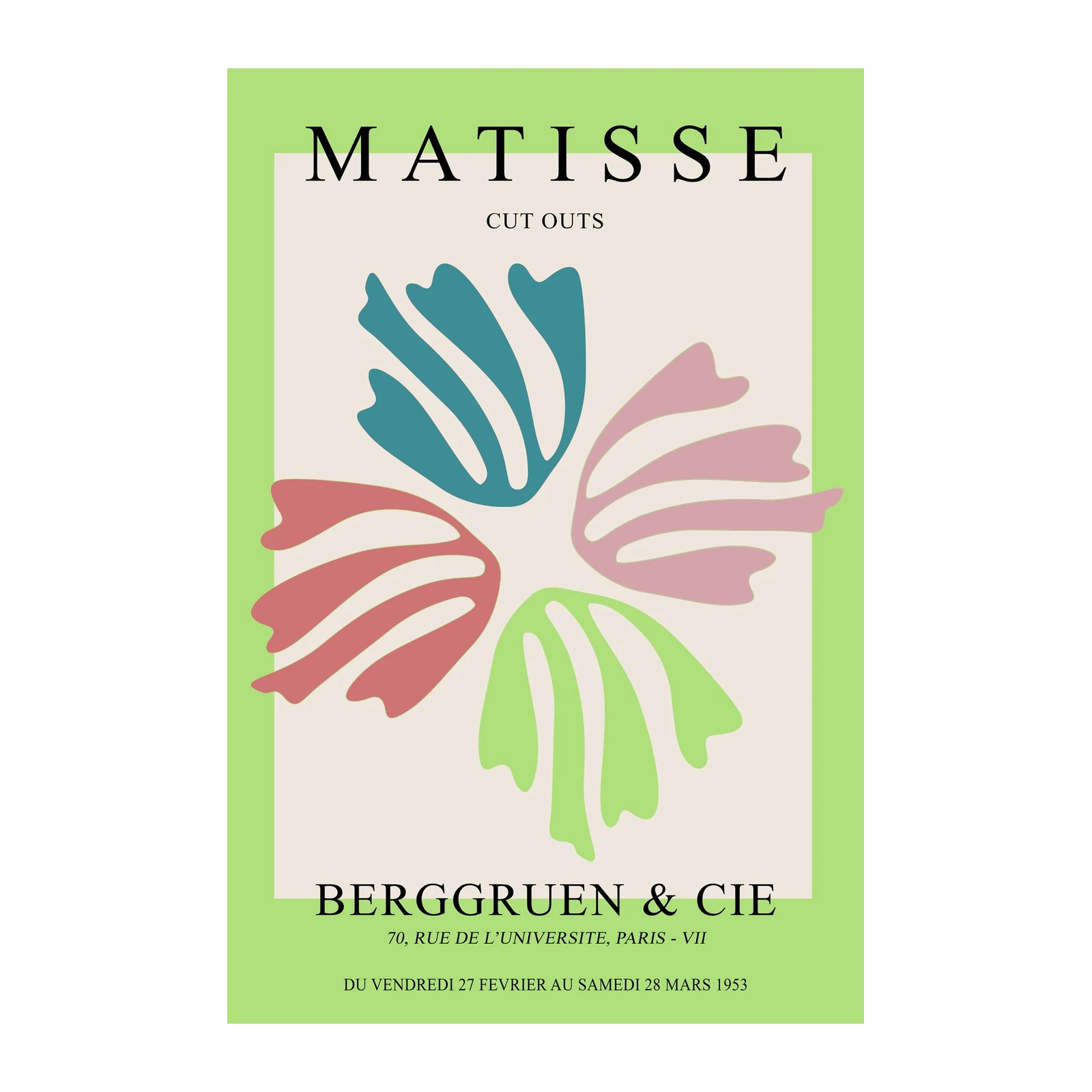 Matisse Cut Outs Floral Art Wall Art