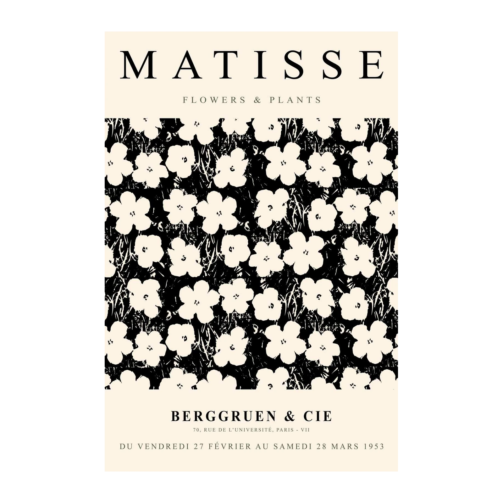 Vintage Matisse Flowers Botanical Wall Art