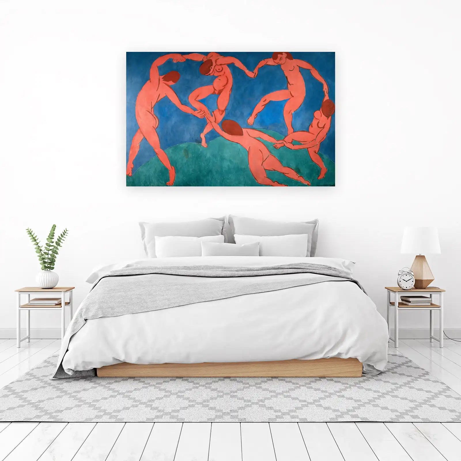 Vibrant Dancers Red & Blue Wall Art