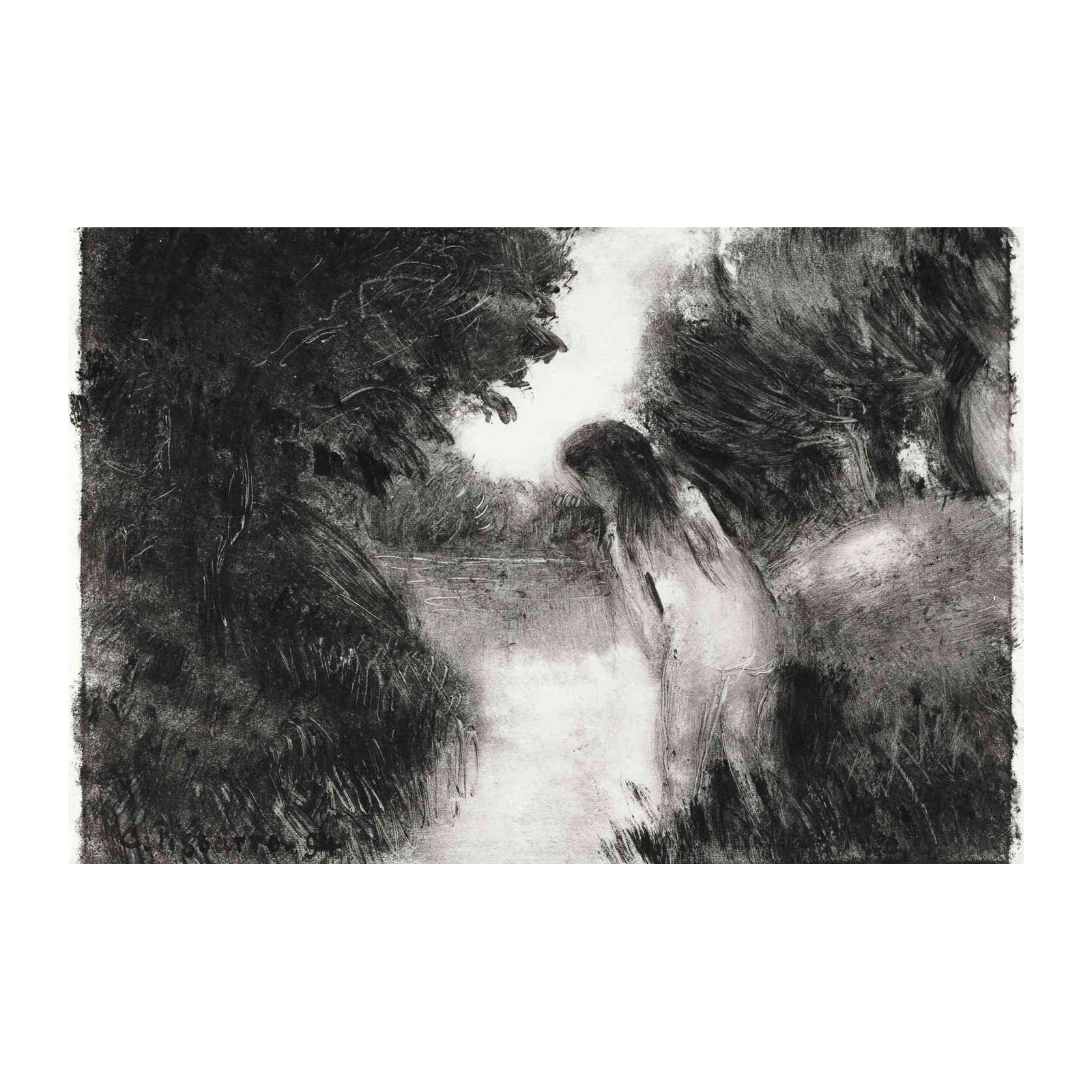 Mystic River Serenity Woman Wall Art