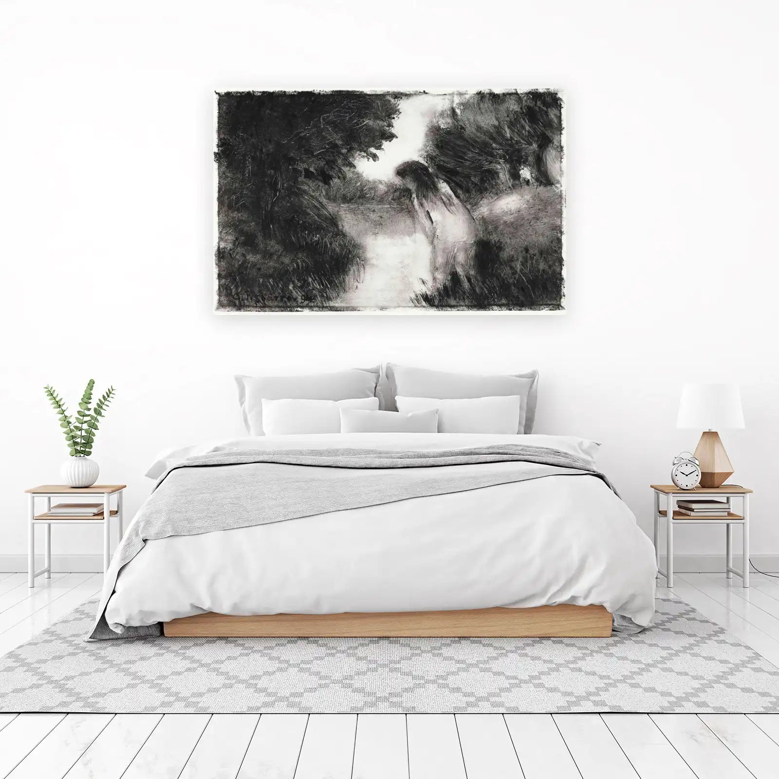 Mystic River Serenity Woman Wall Art