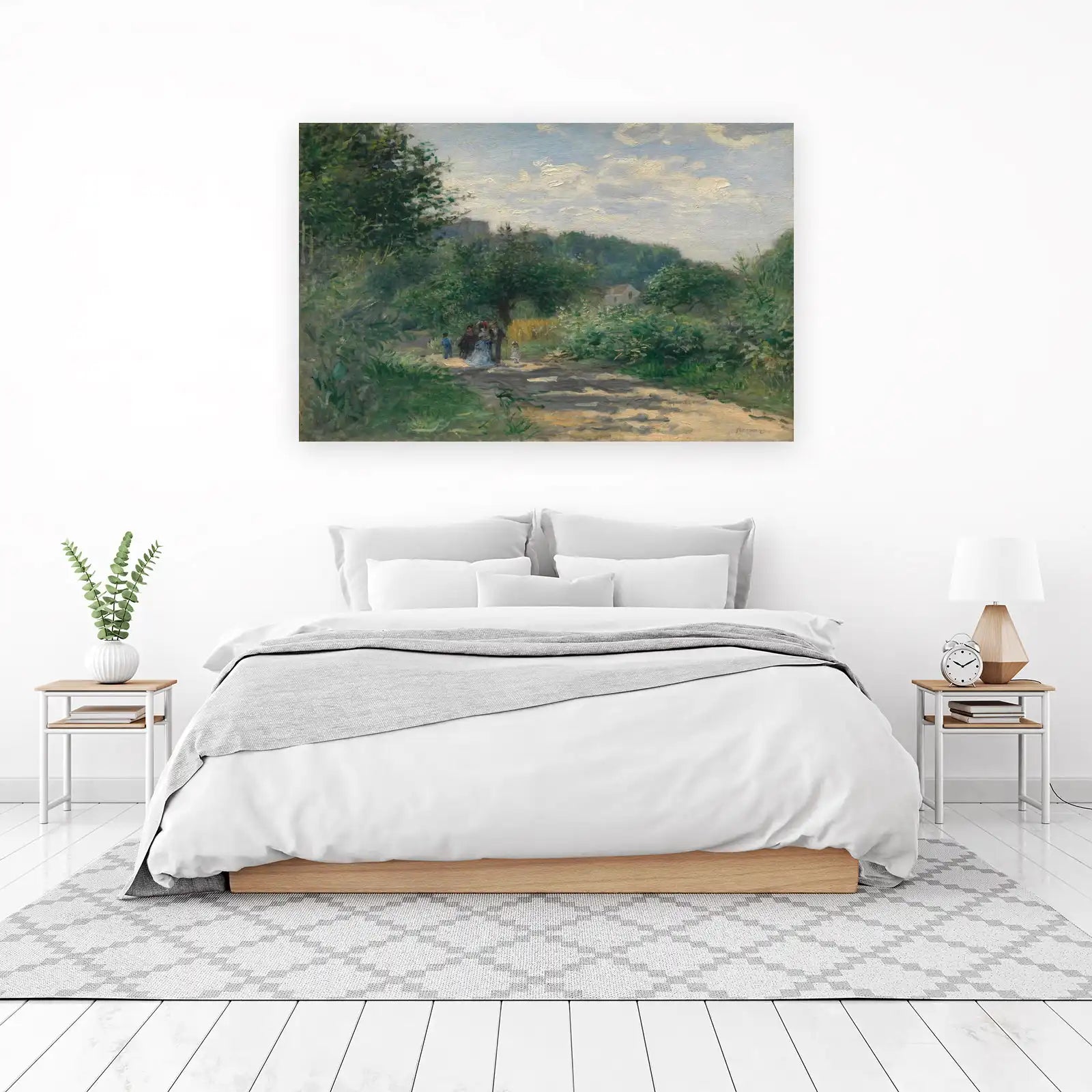 Impressionist Landscape Family Walk Wall Art