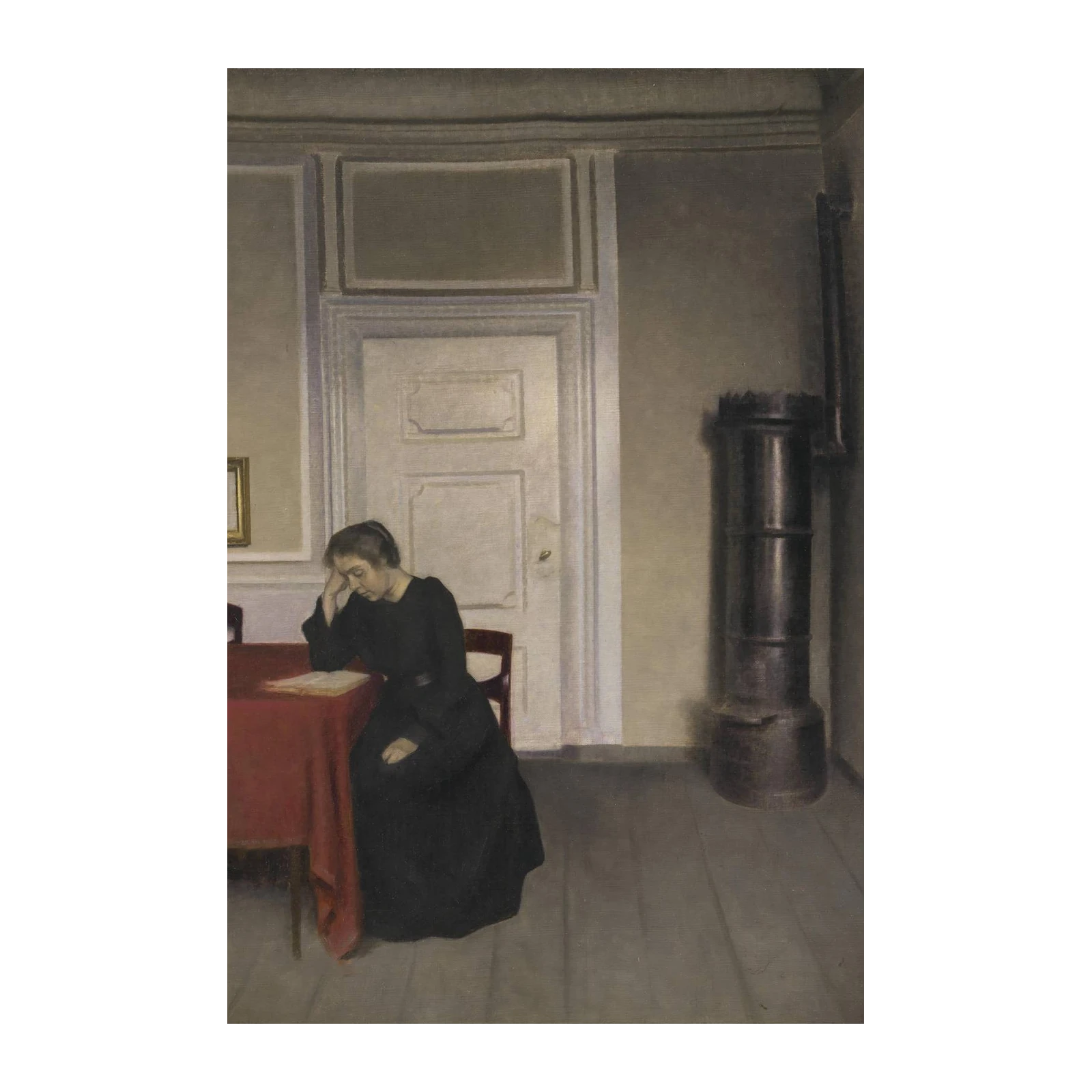 Serene Woman Reading Wall Art | Classic Home Decor