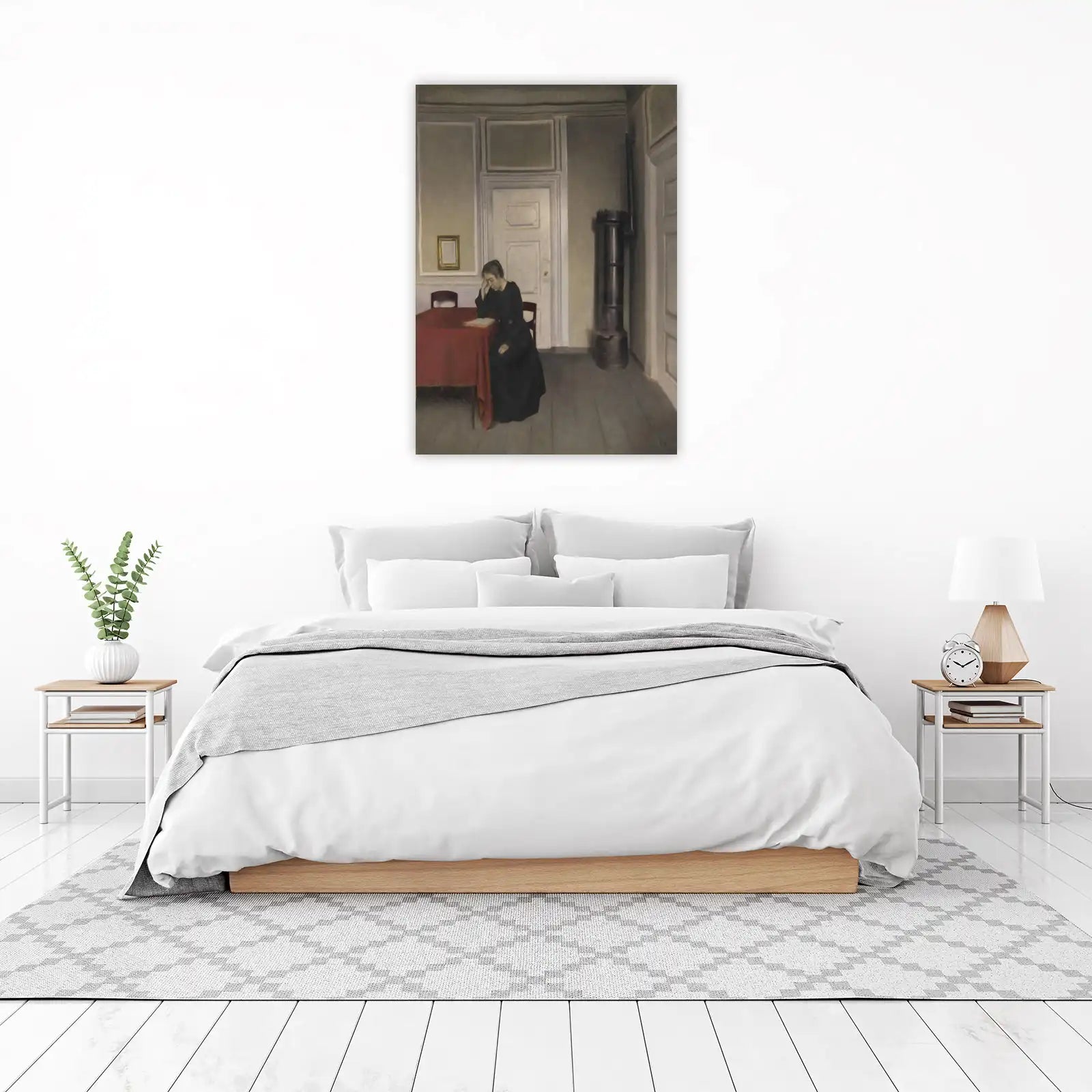 Serene Woman Reading Wall Art | Classic Home Decor