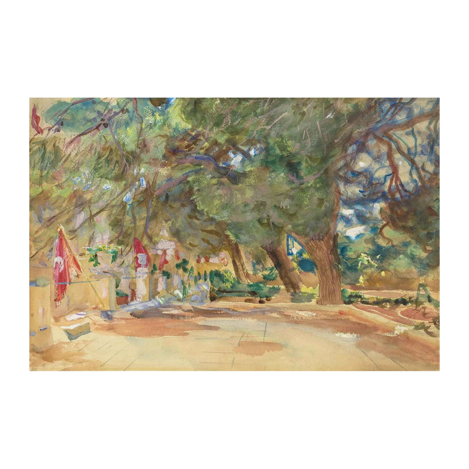 Lush Mediterranean Grove Wall Art