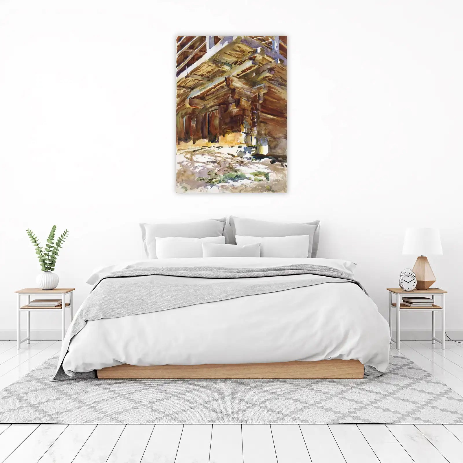 Rustic Timber Architectural Study Wall Art