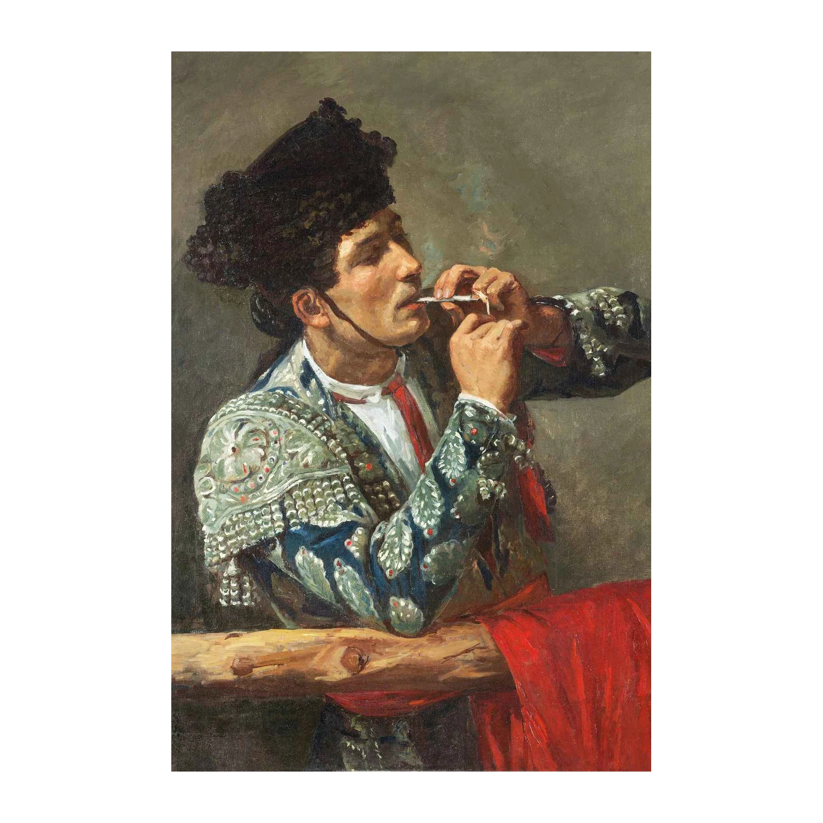 Matador Moment: Fine Art Matador Smoking Wall Art