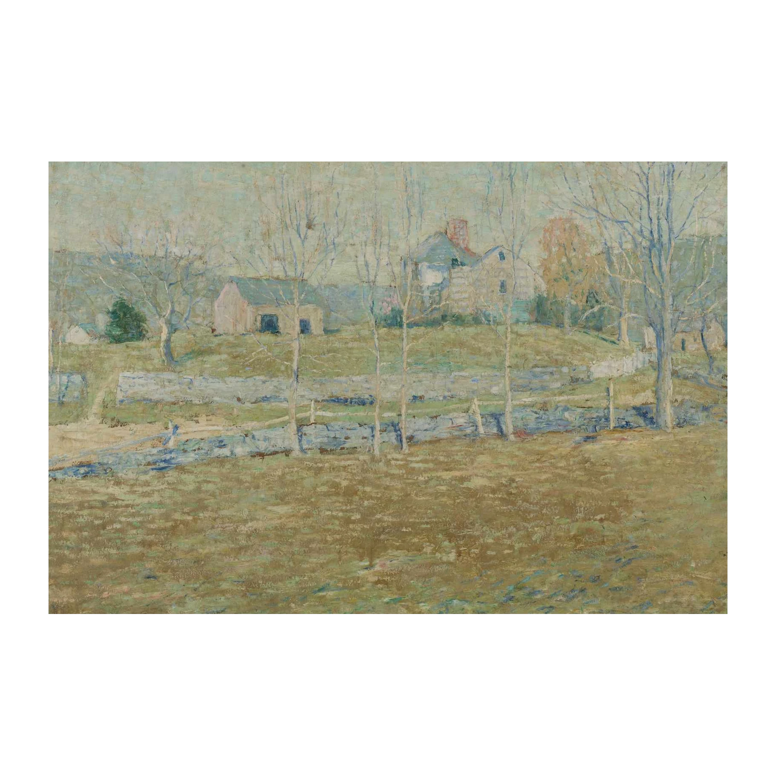 Serene Landscape Farmhouse Wall Art