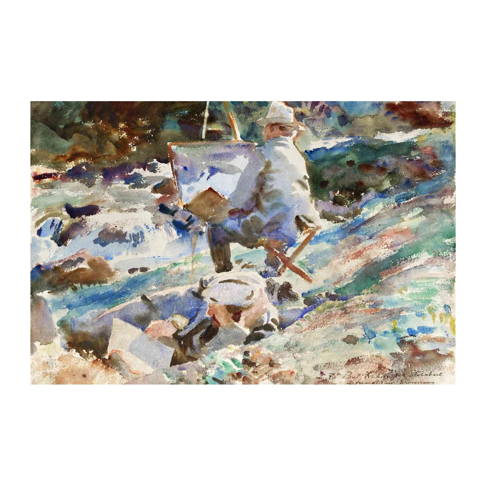 Artist at Work Watercolor Wall Art