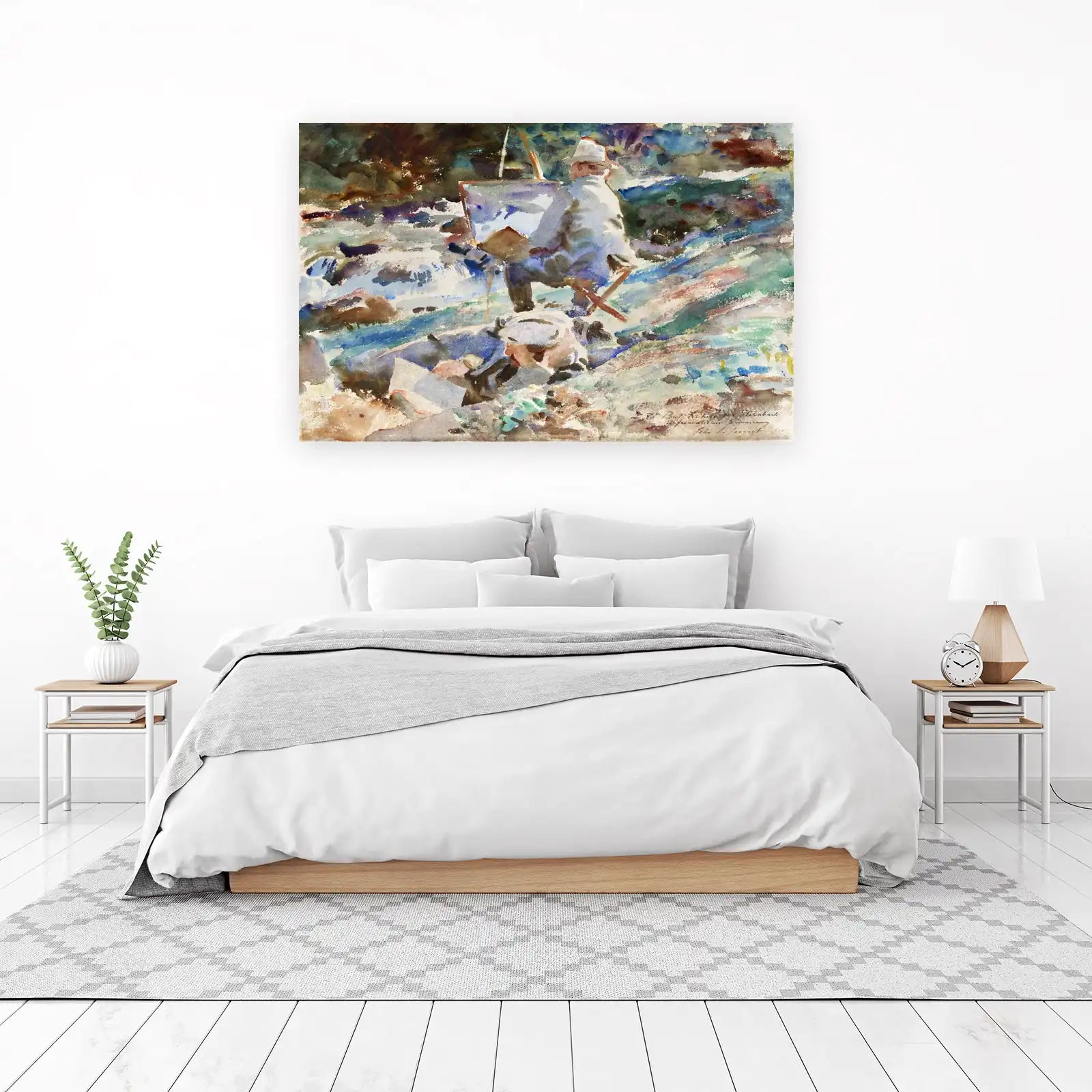 Artist at Work Watercolor Wall Art