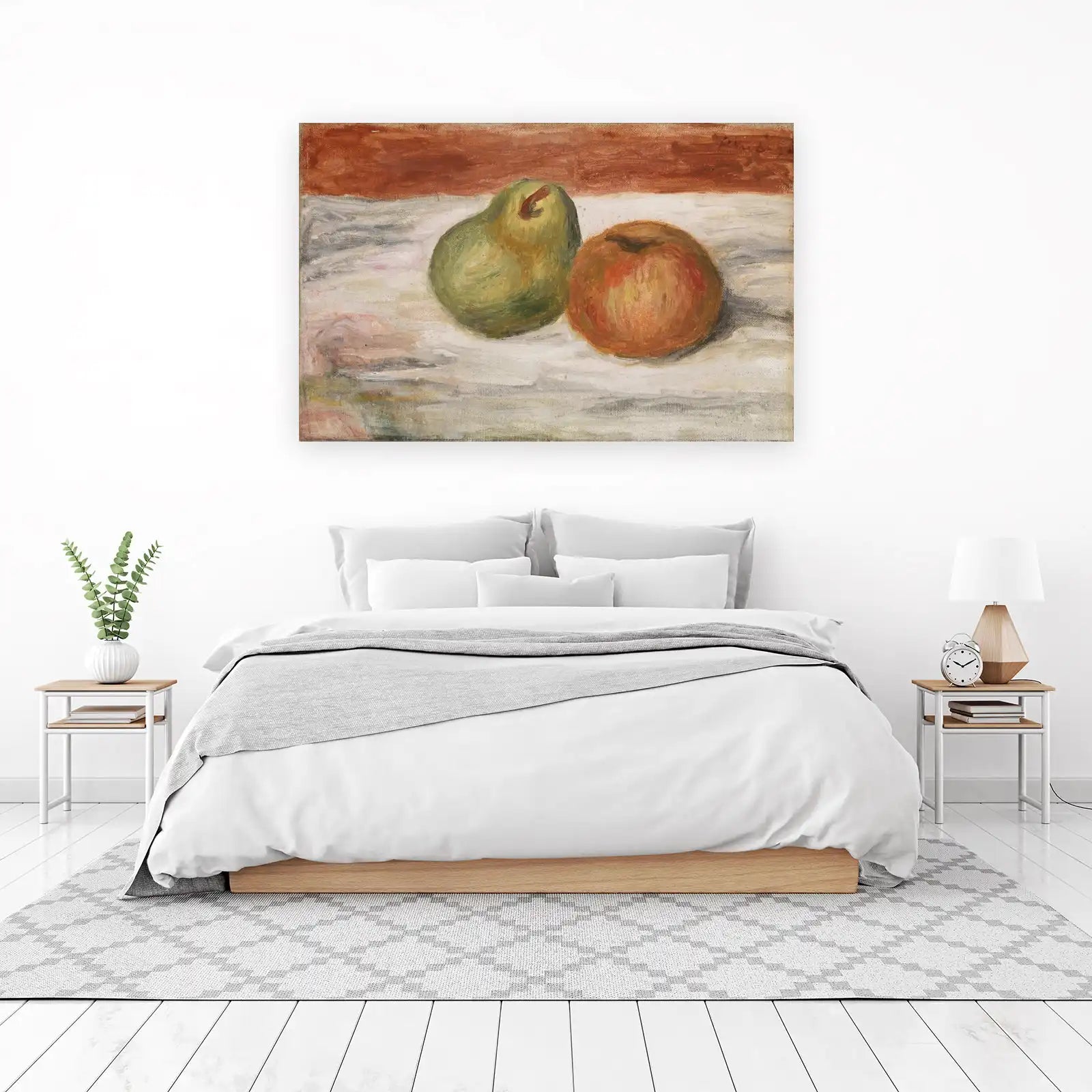 Rustic Still Life Apple & Pear Wall Art