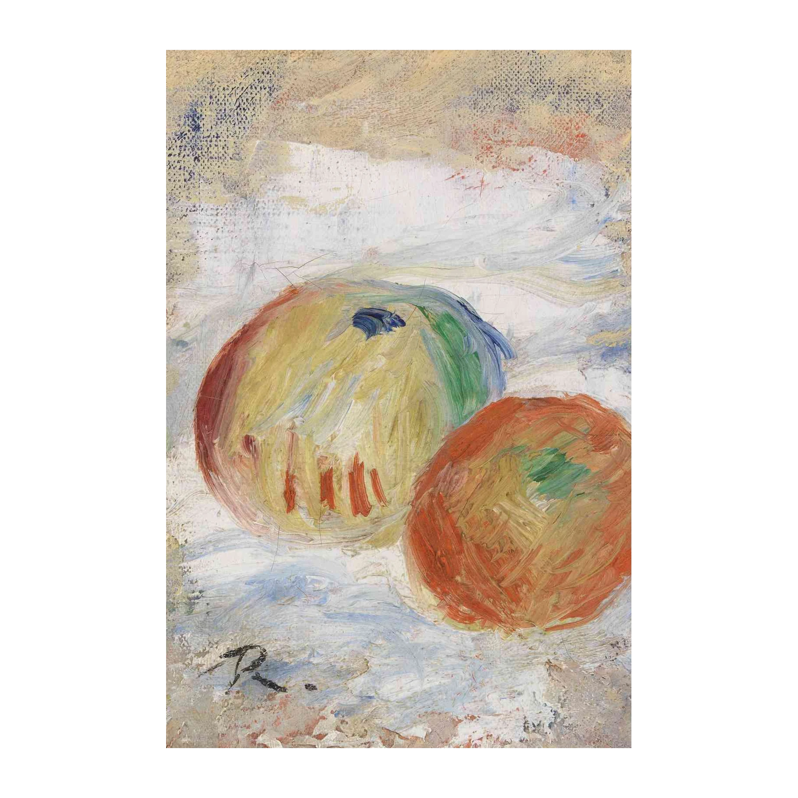Impressionist Apples Still Life Wall Art