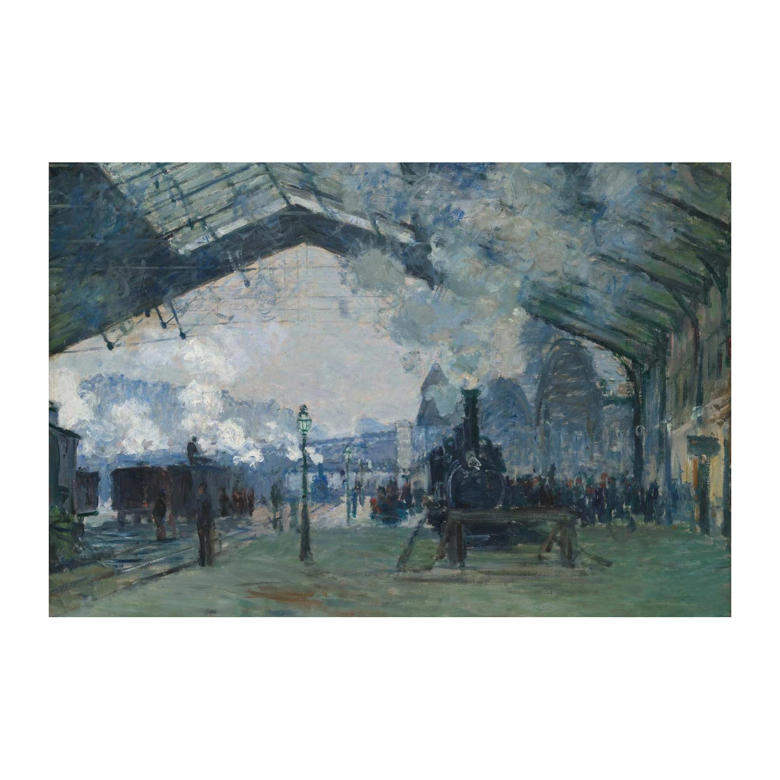 Monet Train Station Impressionist Wall Art