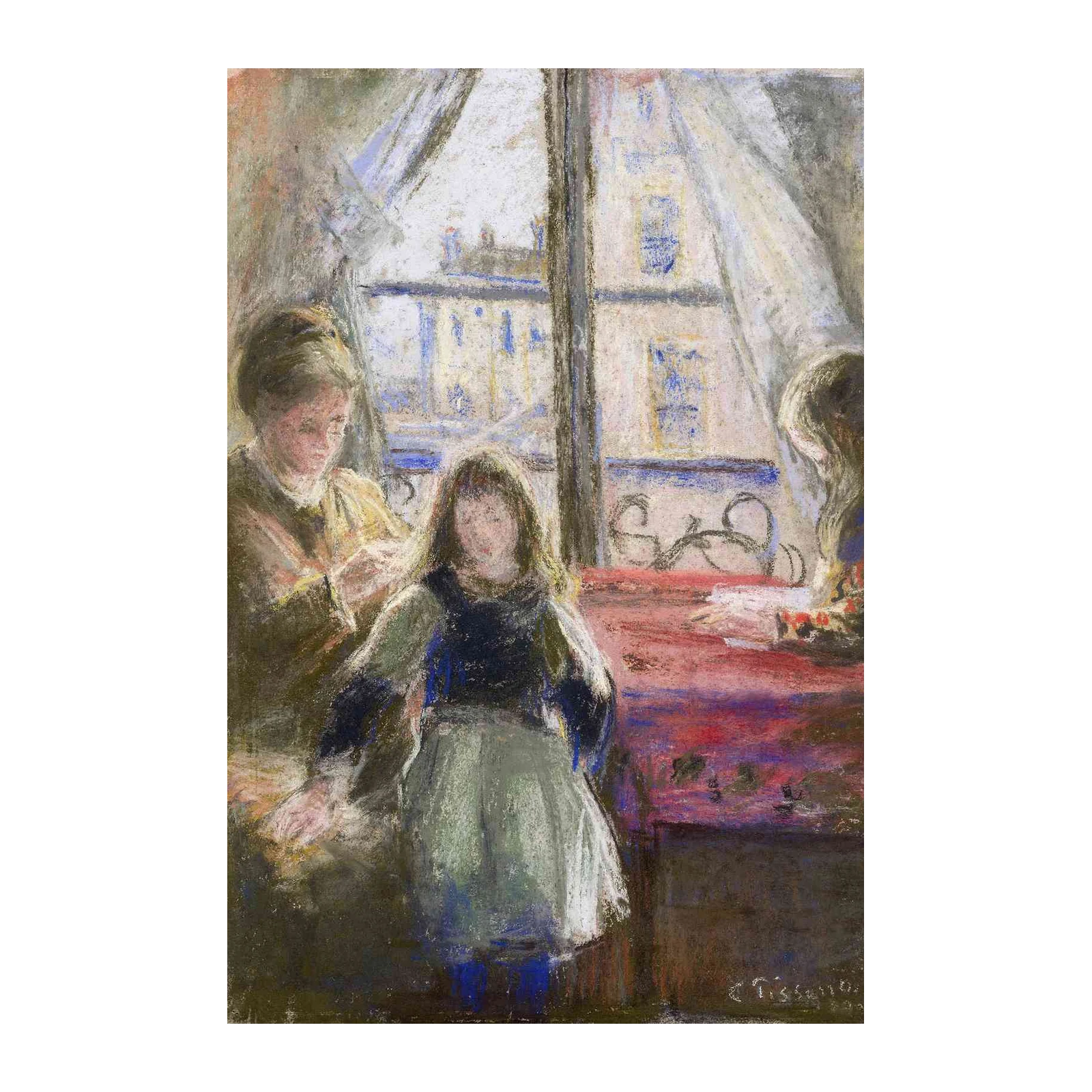 Impressionist Family Scene Wall Art