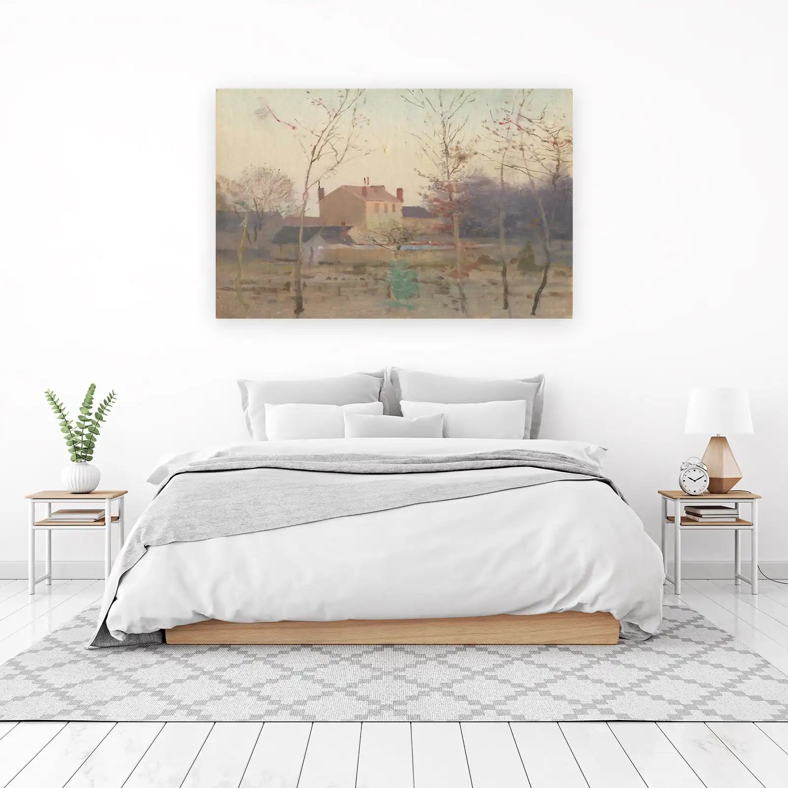 Serene Countryside House Wall Art