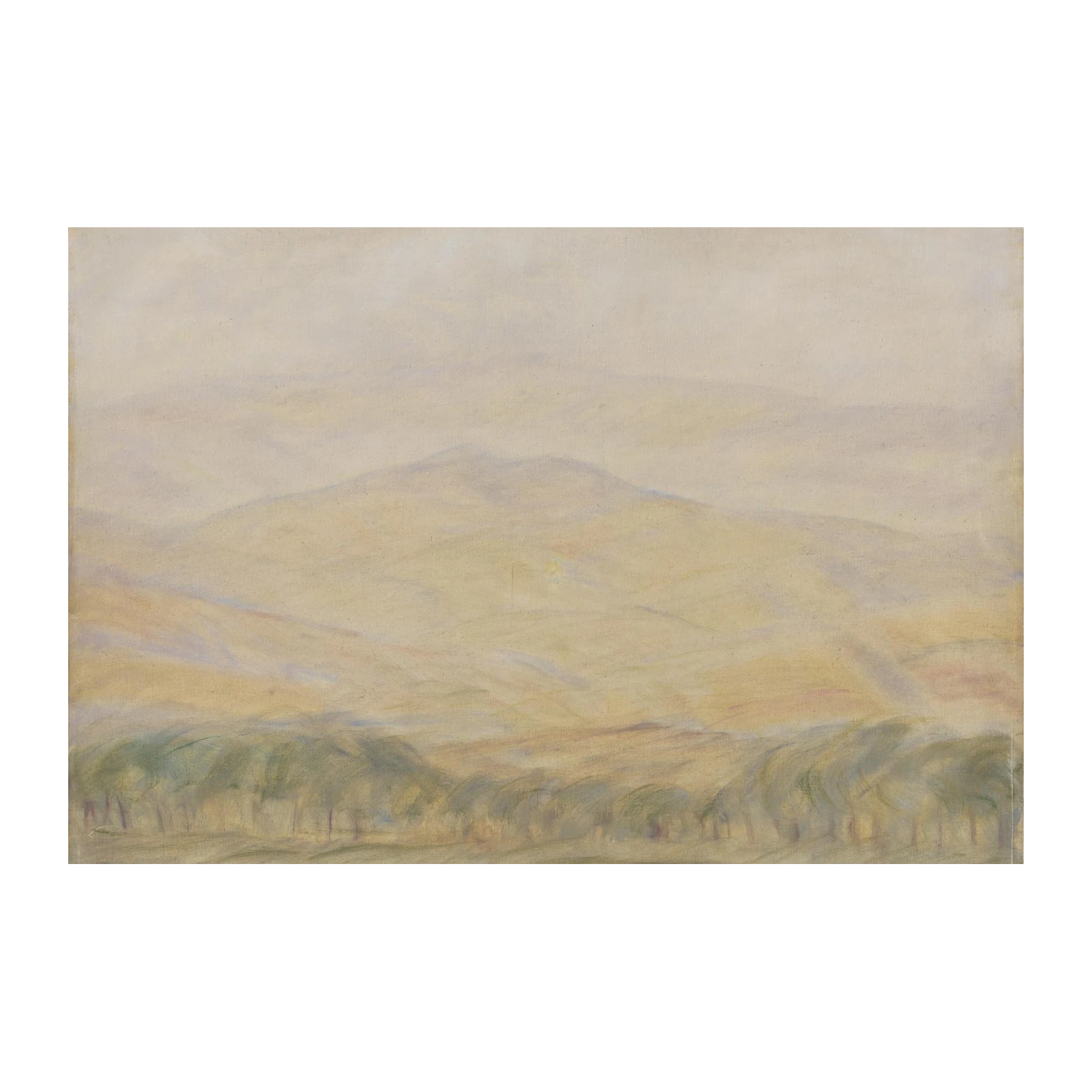 Misty Mountain Landscape Wall Art