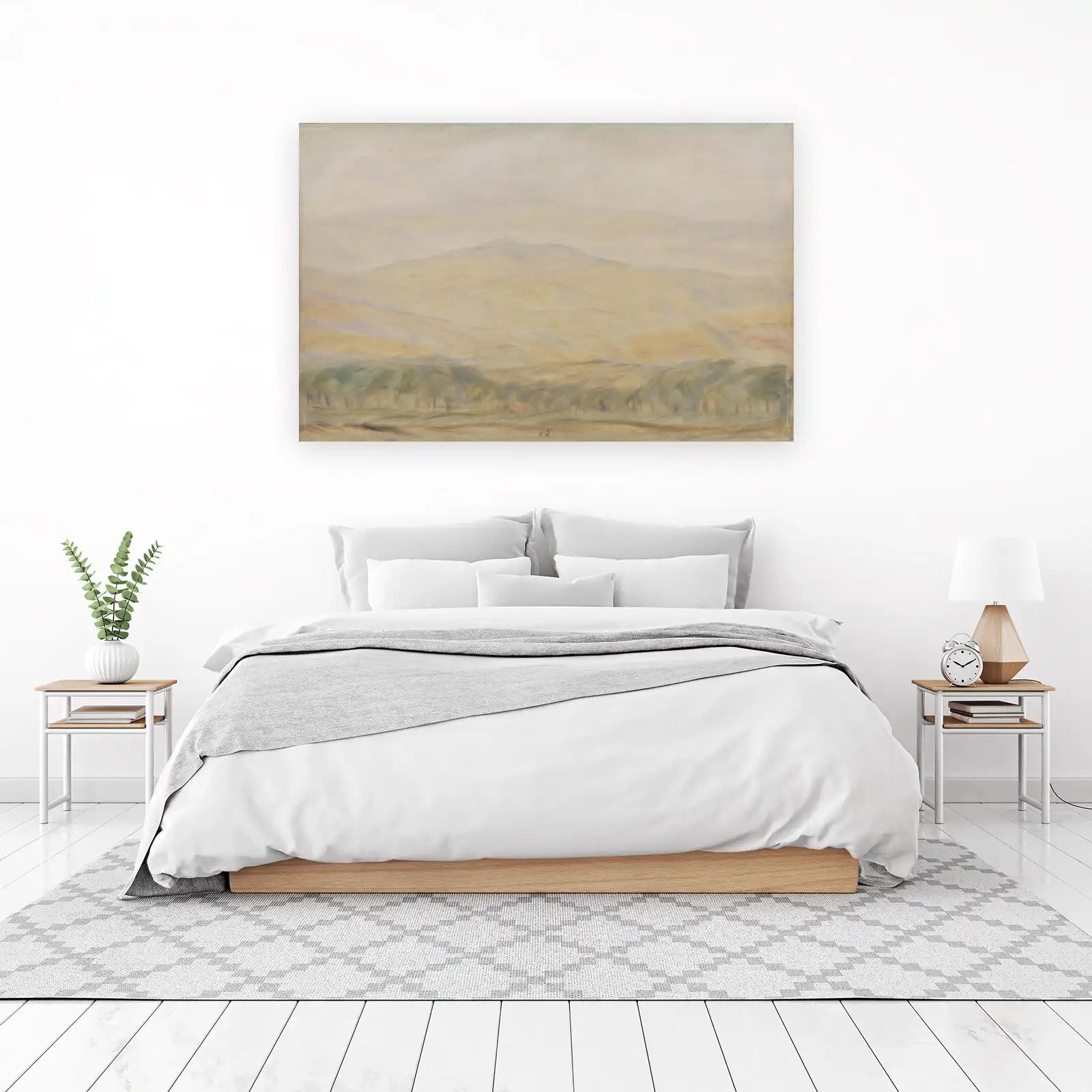 Misty Mountain Landscape Wall Art