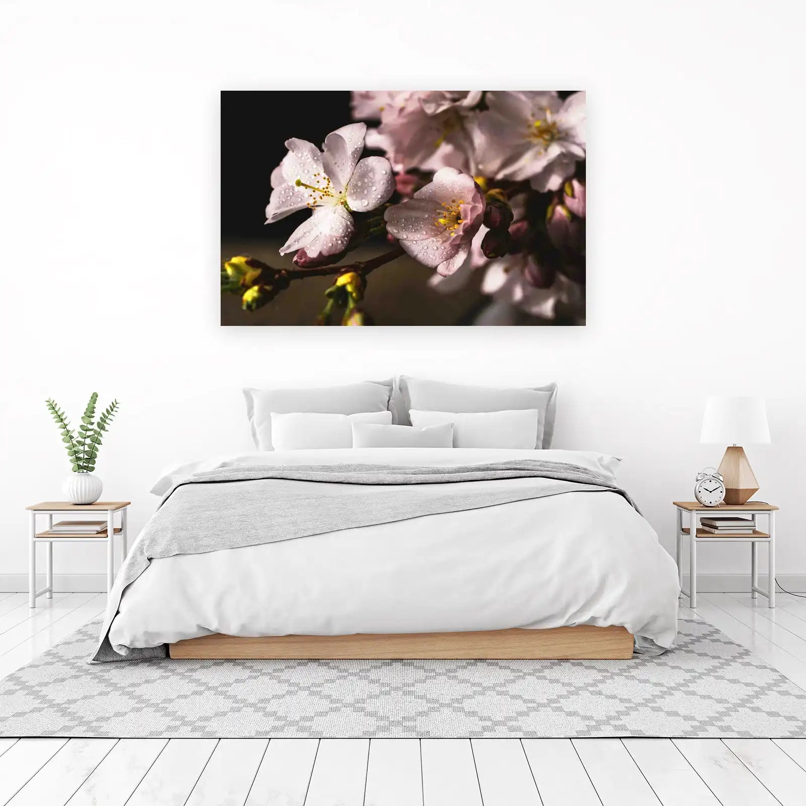 Delicate Dewy Blossom Fine Art Wall Art