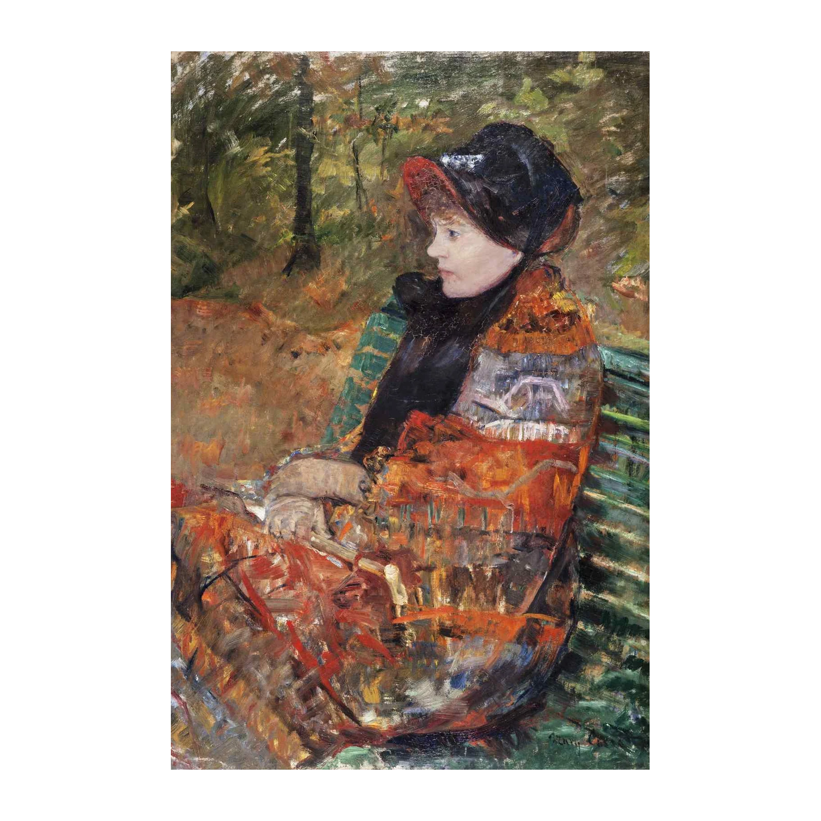 Impressionist Woman in Nature Wall Art