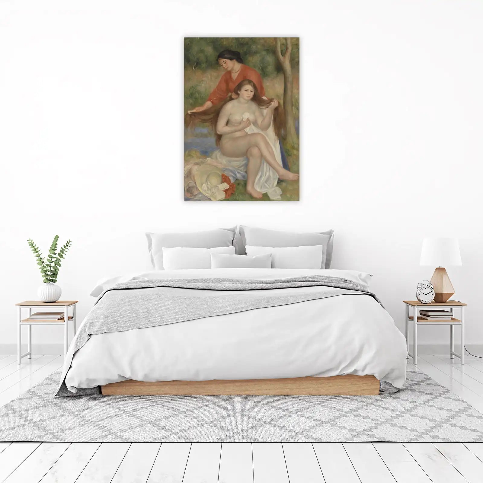 Bathers Combing Hair Impressionist Art Wall Art