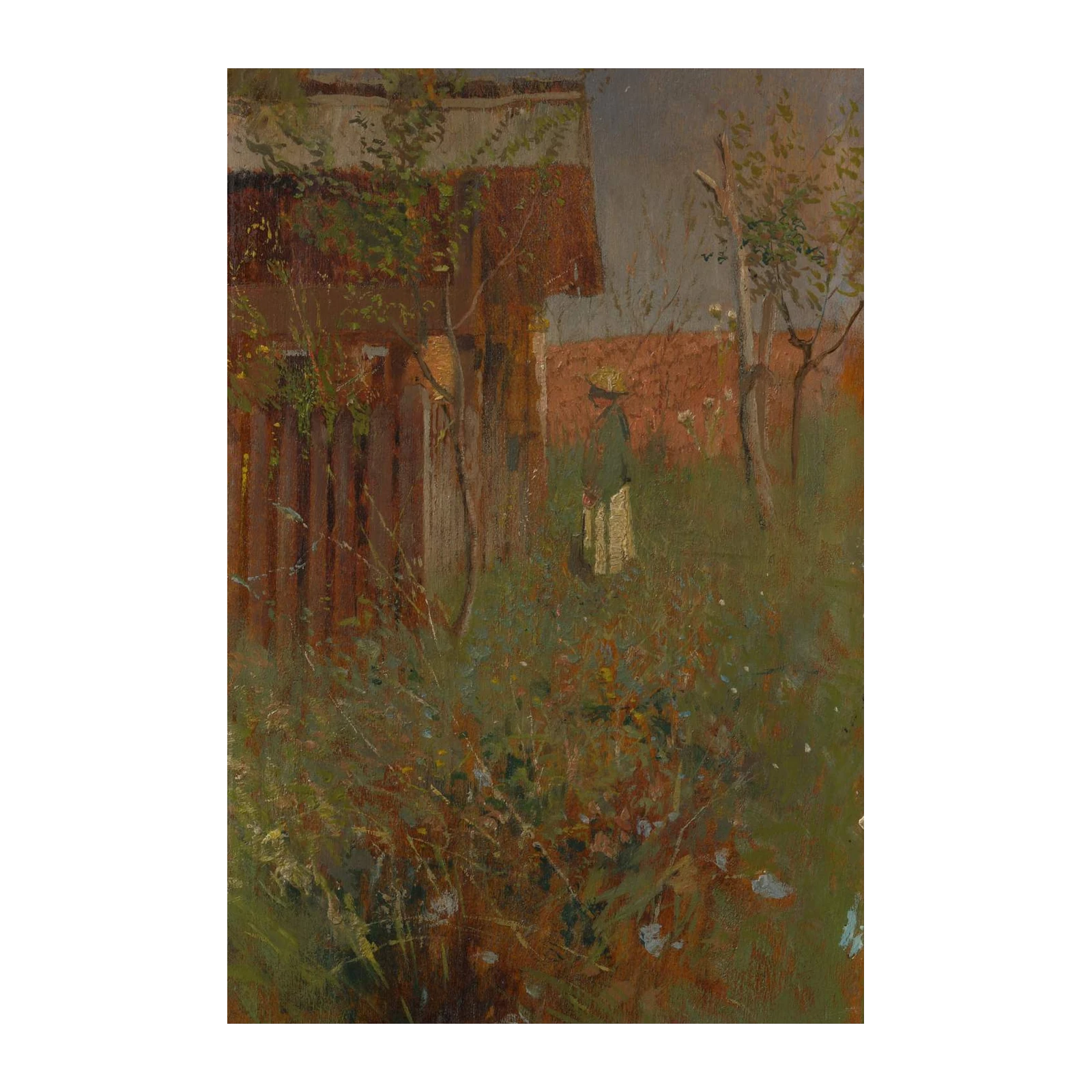 Impressionist Garden Scene Wall Art