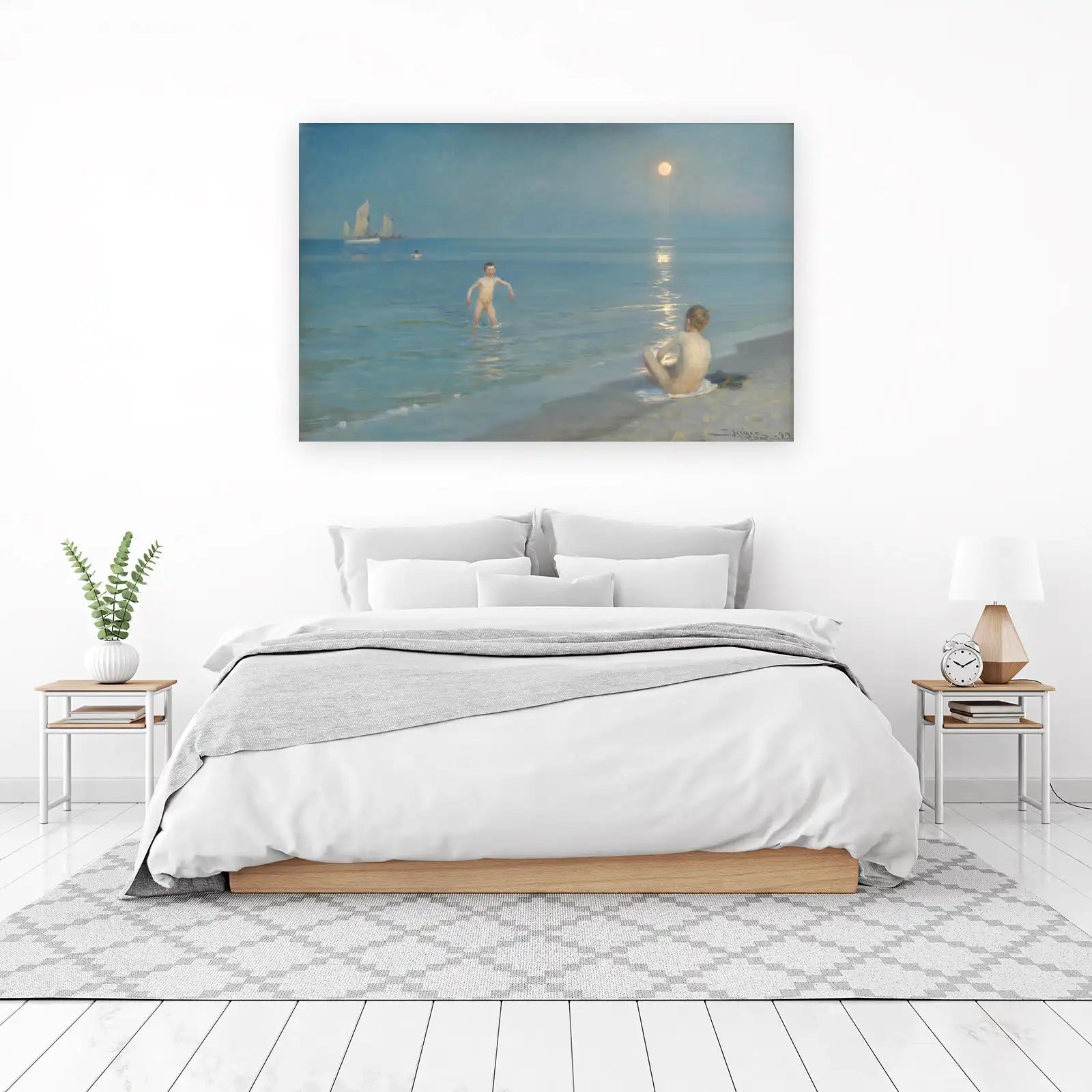 Moonlit Childhood Beach Boys Wall Art