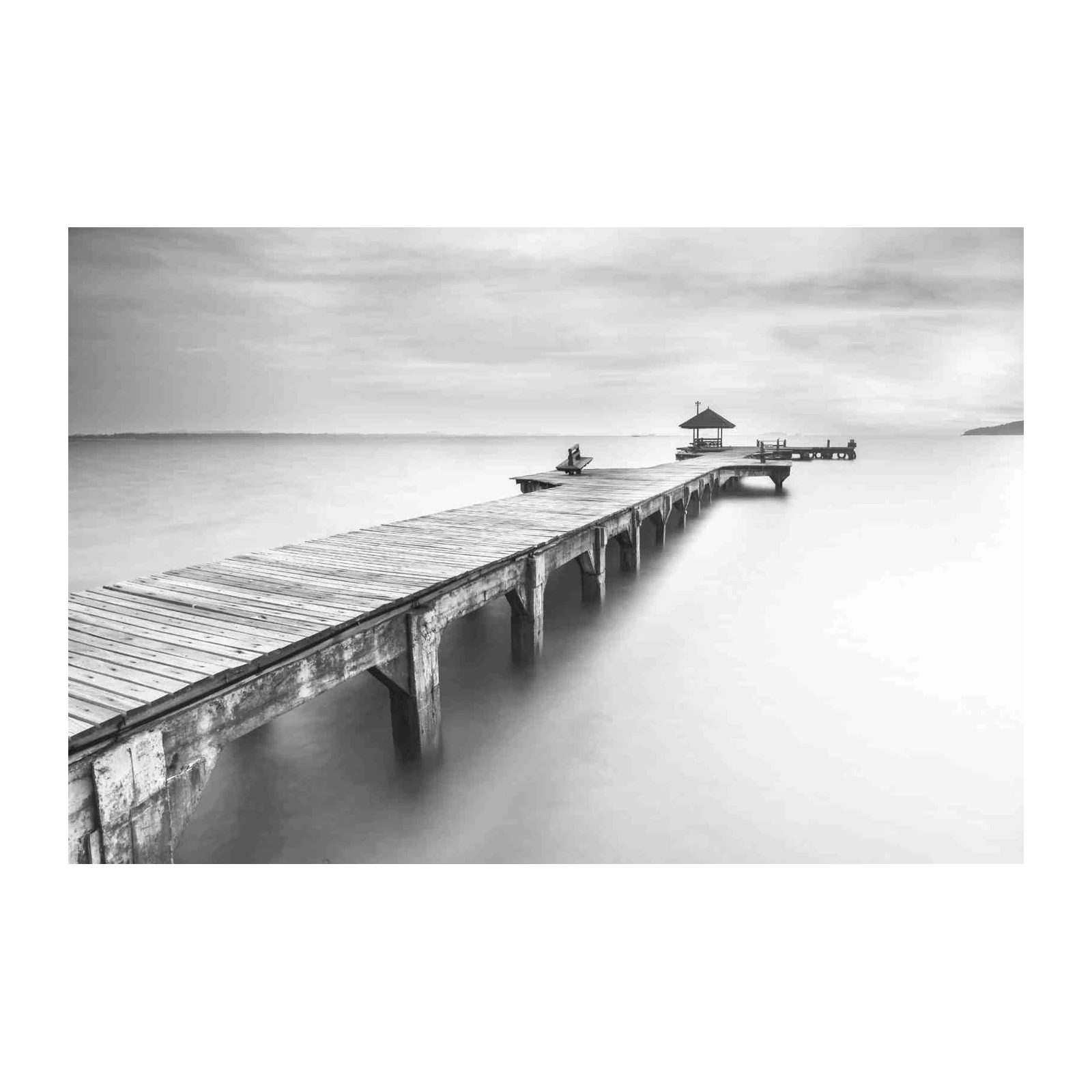 Serene Pier Long Exposure Wall Art
