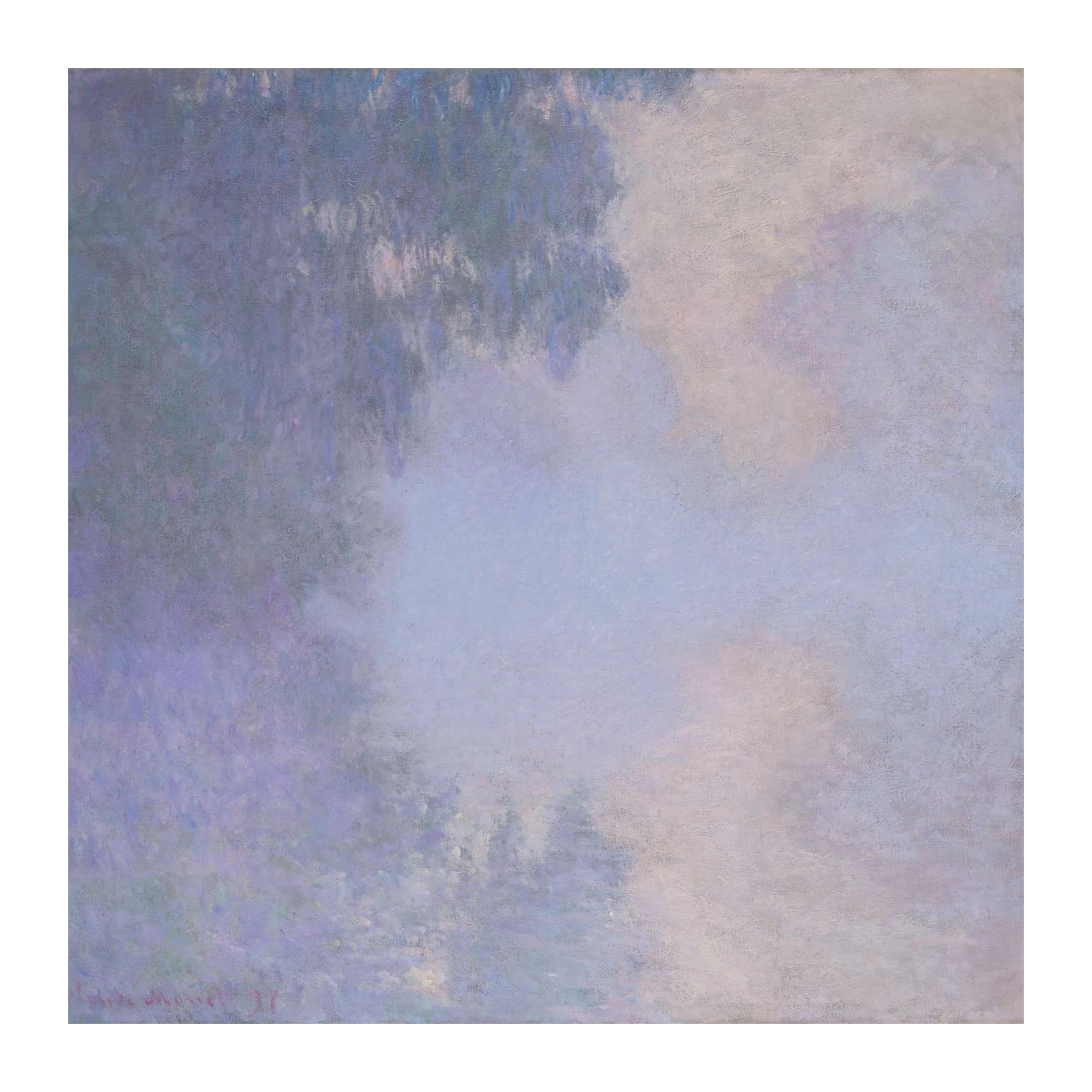 Serene Lavender Sky Landscape Wall Art
