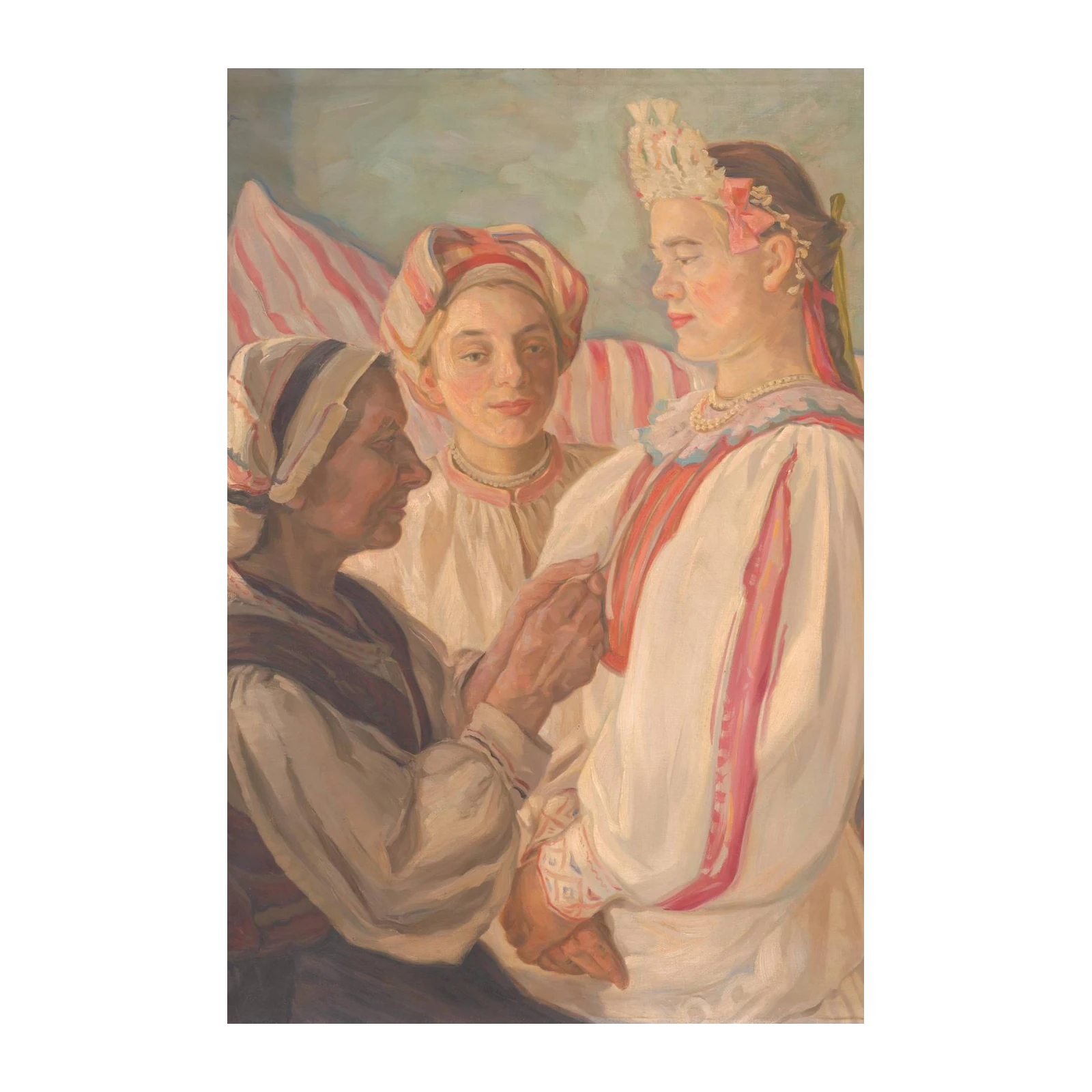 Cultural Portrait Women's Gown Wall Art