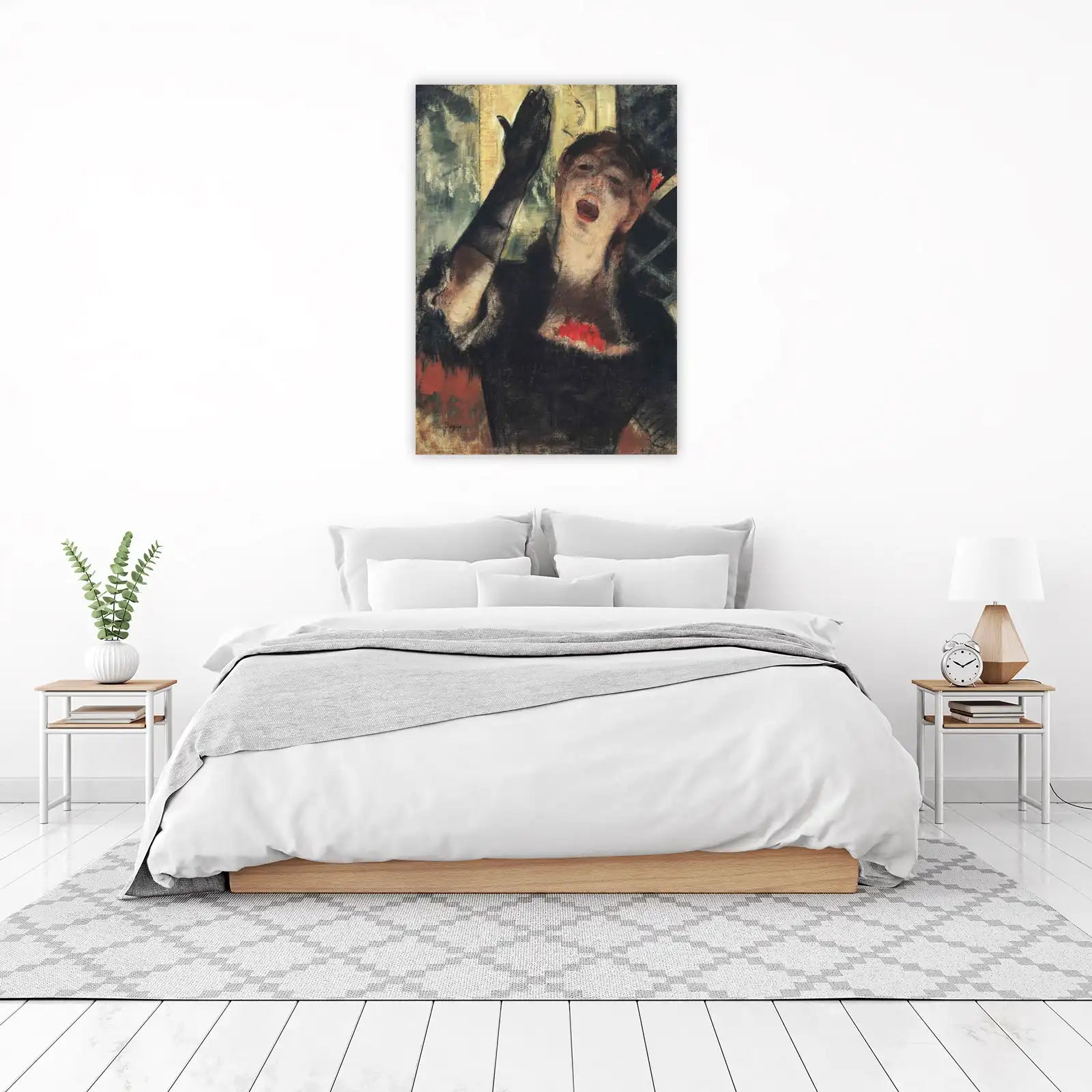 Singer in Black Dress Wall Art