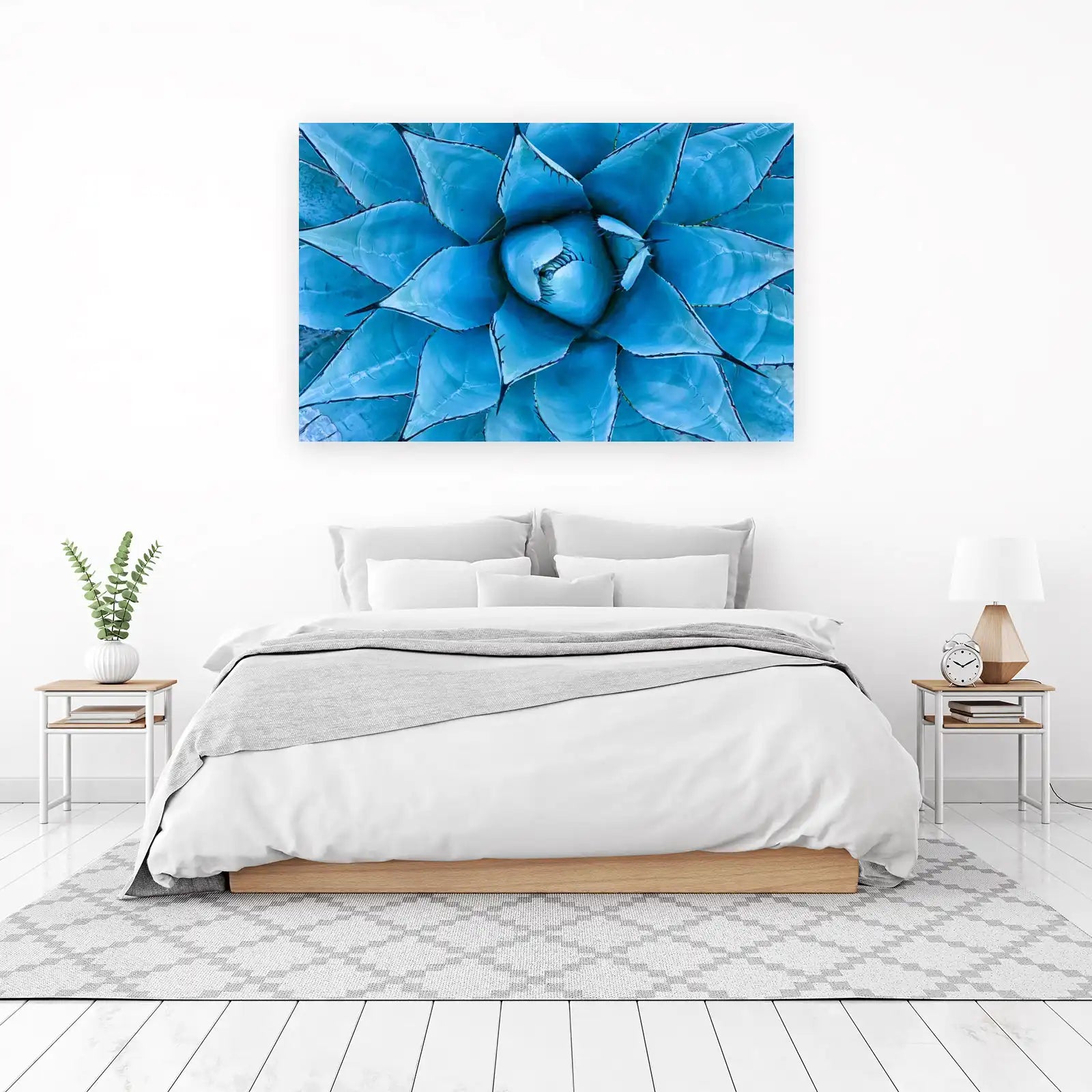 Blue Agave Bloom Nature Macro Wall Art