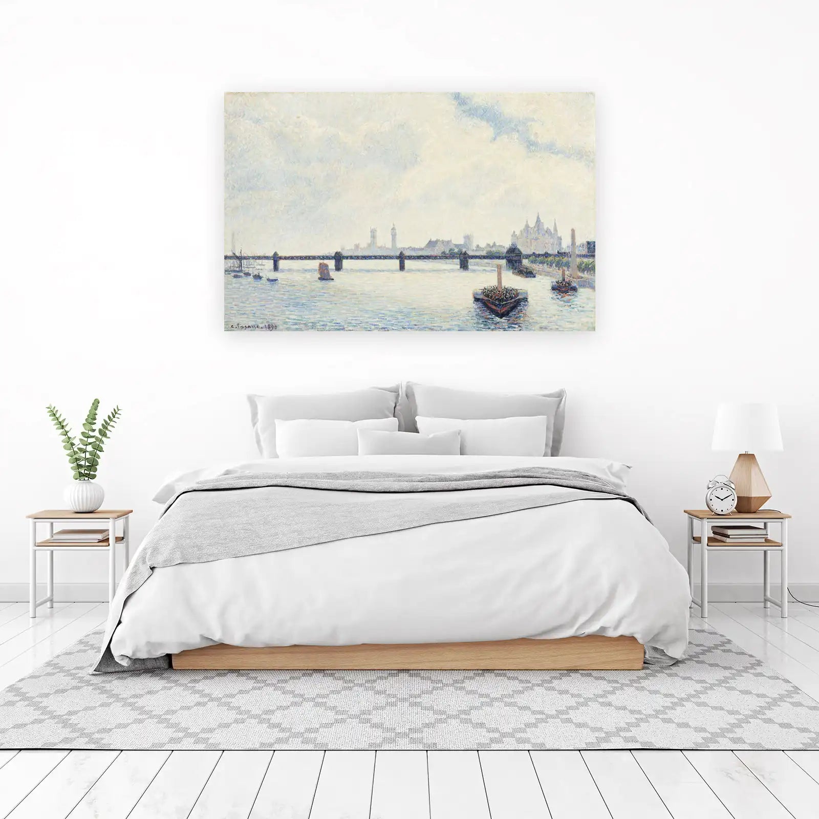 Impressionist London River Seine Wall Art