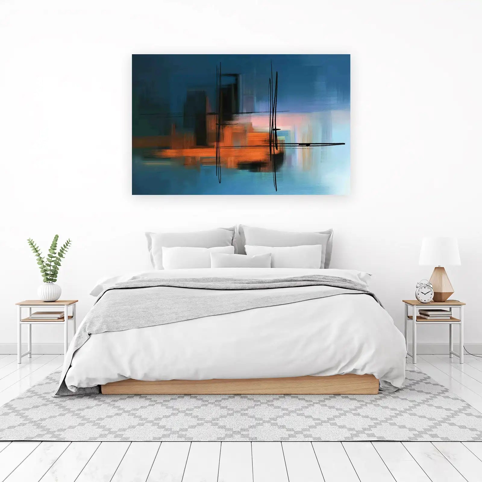 Abstract Cityscape Wall Art