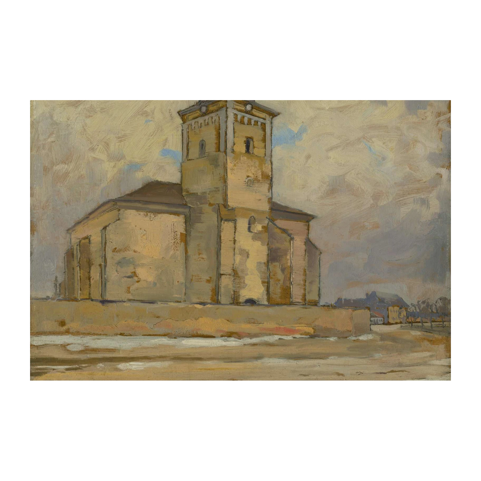 Impressionist Church Building Wall Art Wall Art