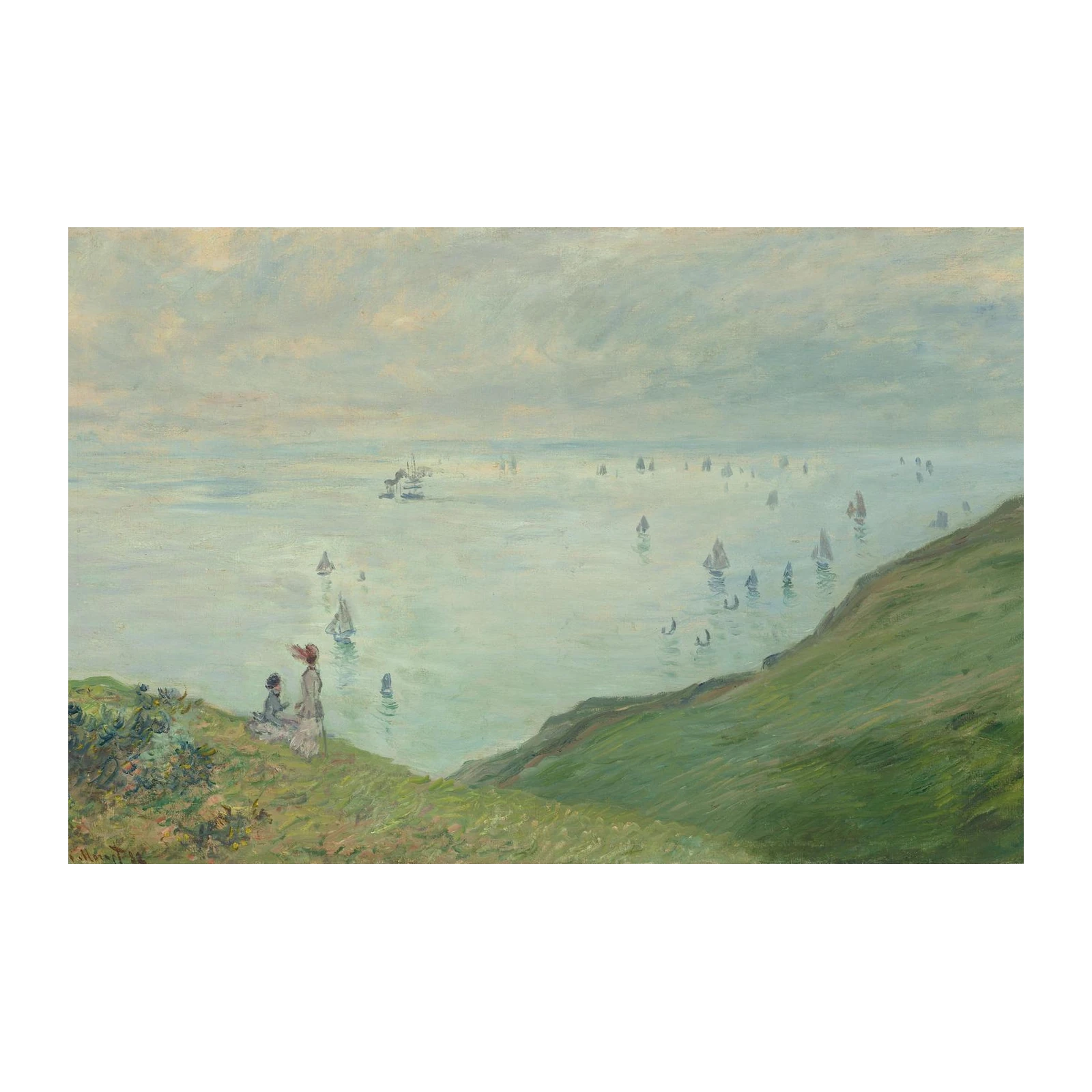 Serene Seascape Sailboats Wall Art